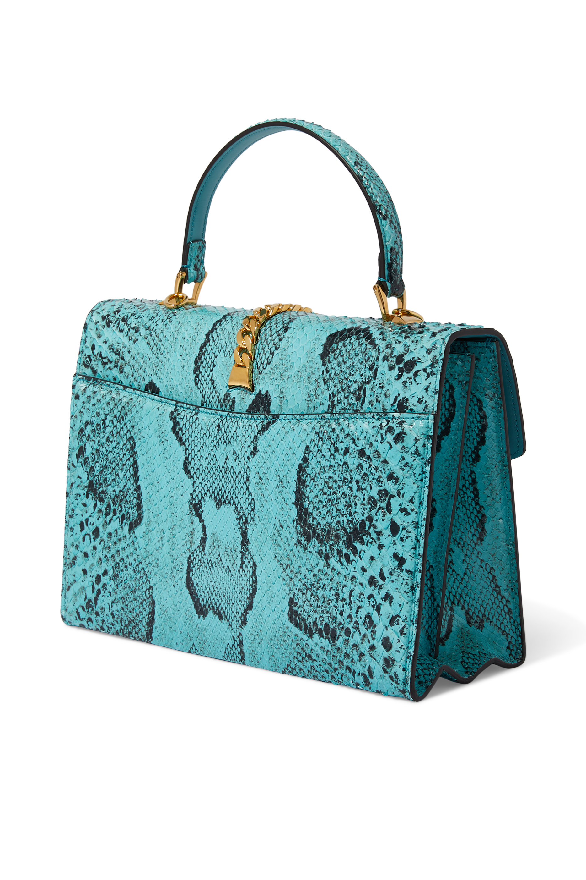 Sylvie 1969 Python Small Top Handle Bag