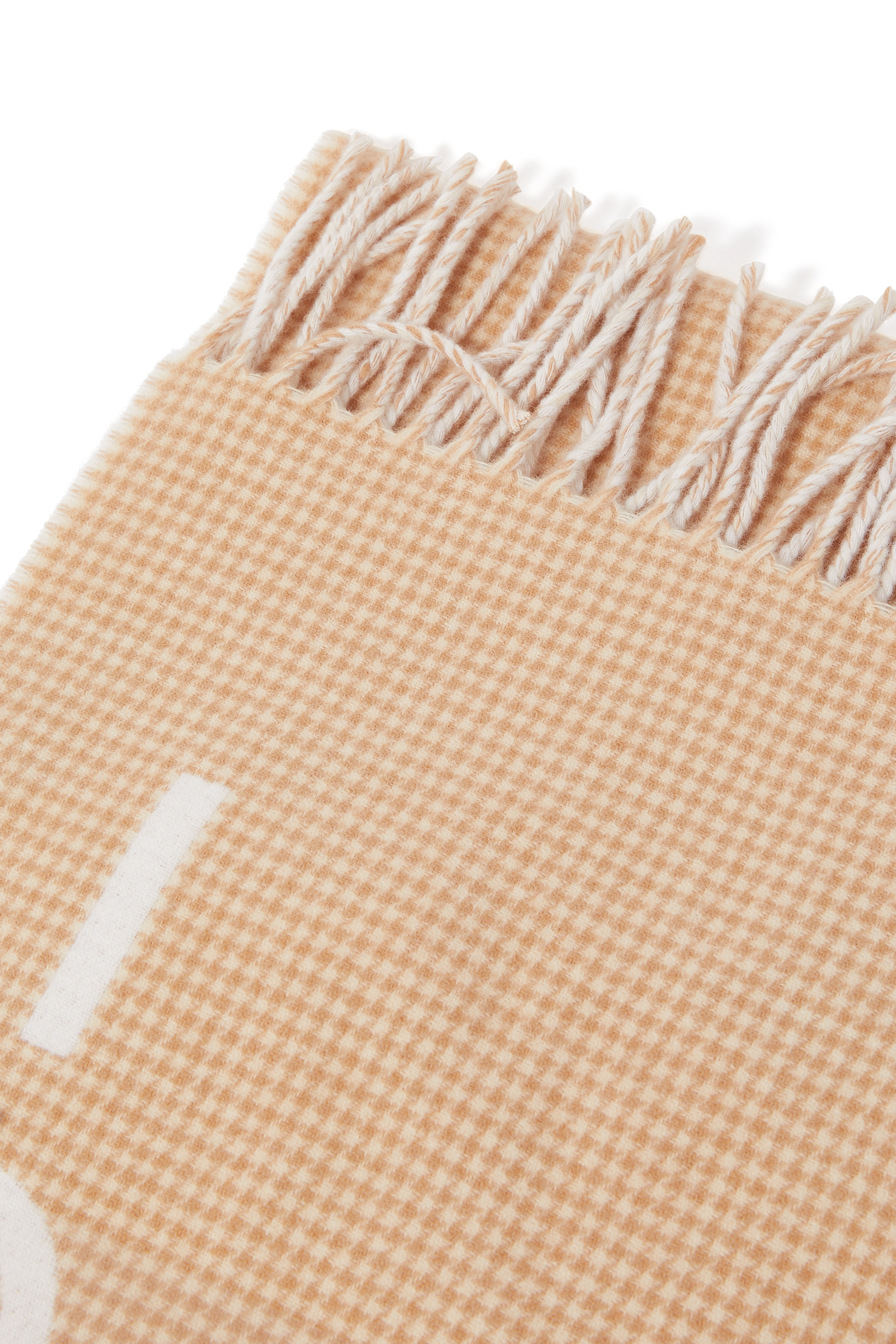 Wool Cashmere Script Scarf