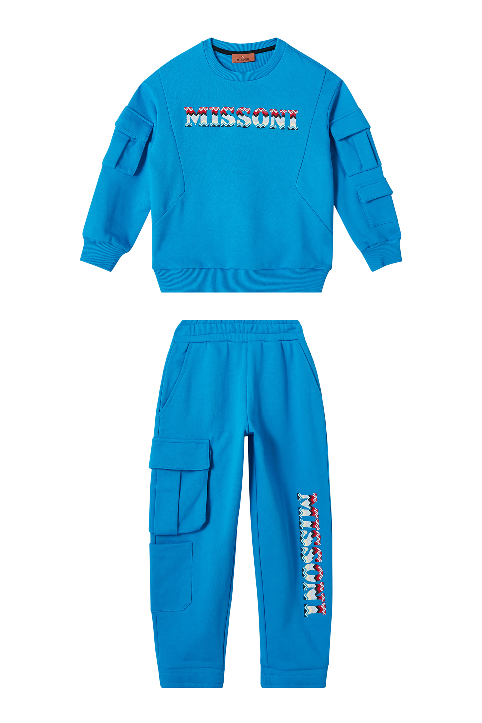 Kids Zigzag Logo Fleece Tracksuit