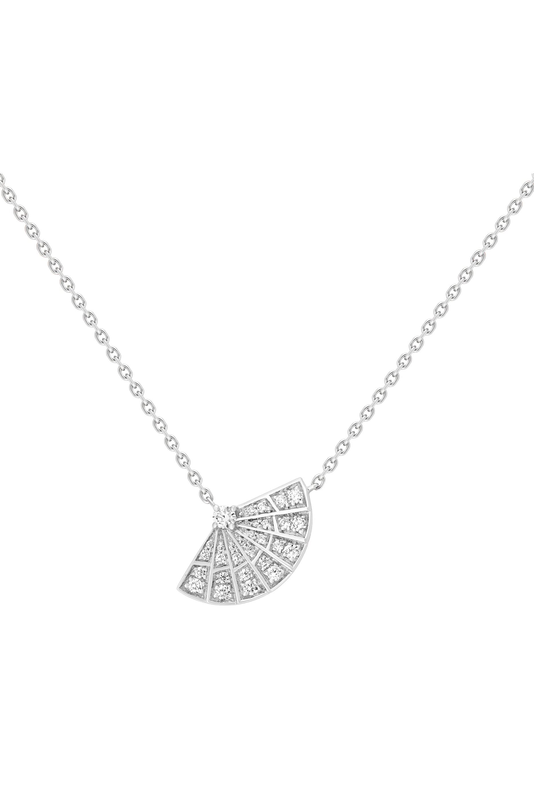 Fanfare Symphony Pendant, 18k White Gold & Diamonds