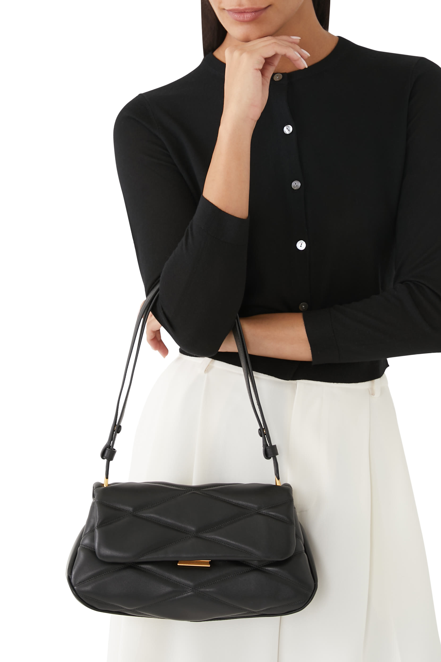 Grace Quilted Shoulder Bag 