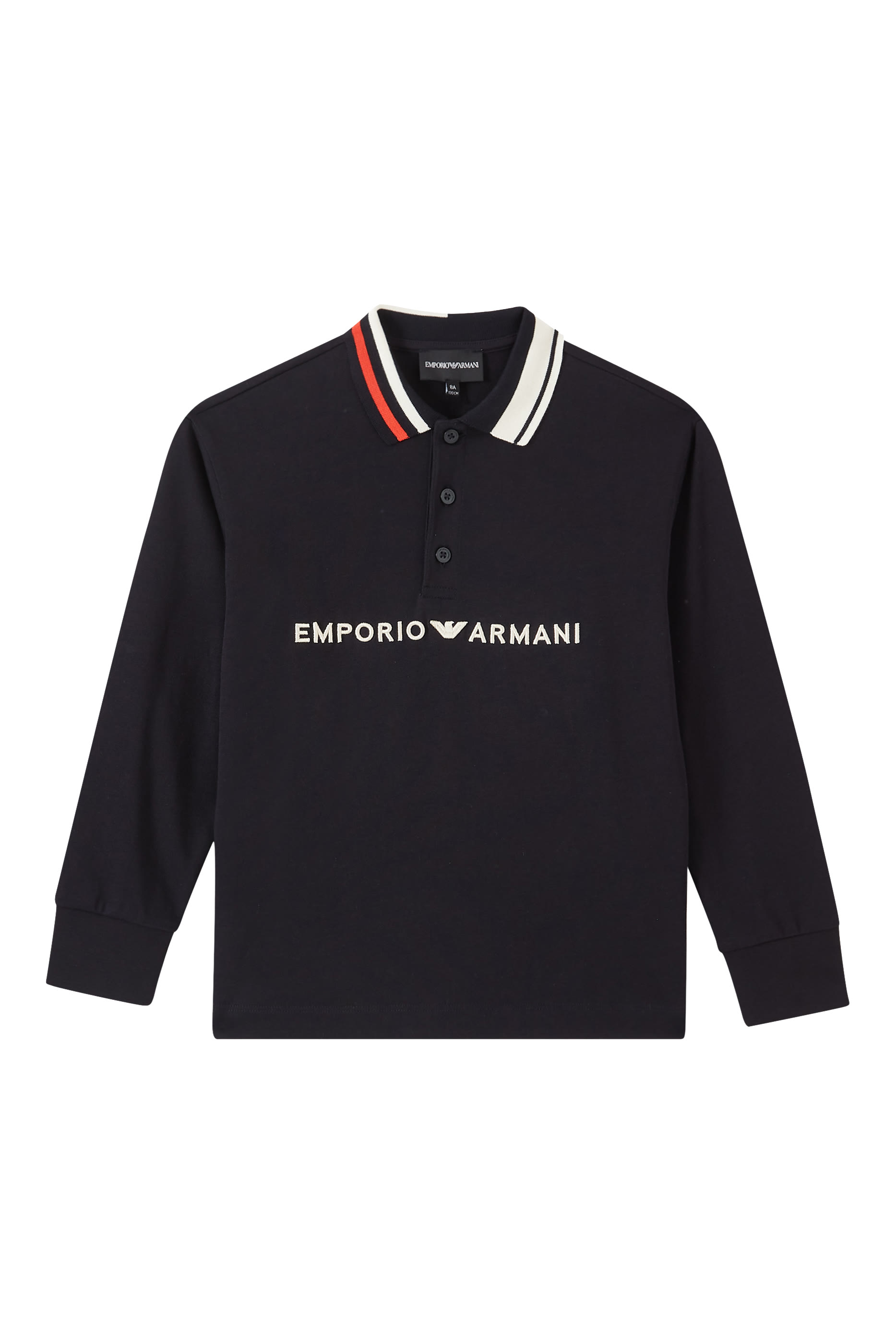 Kids Logo Embroidery Jersey Polo Shirt
