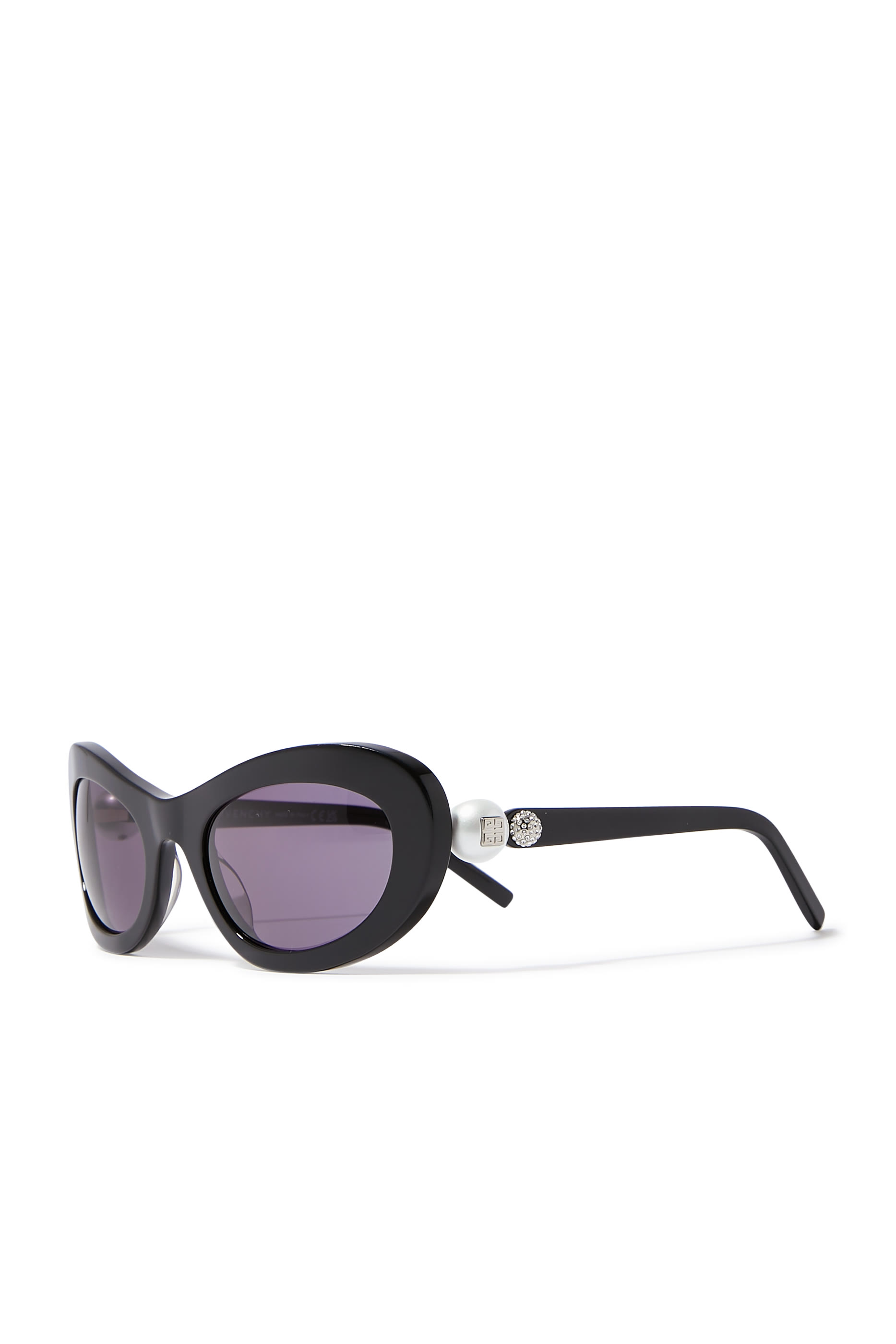 Pearl Oval Frame Sunglasses