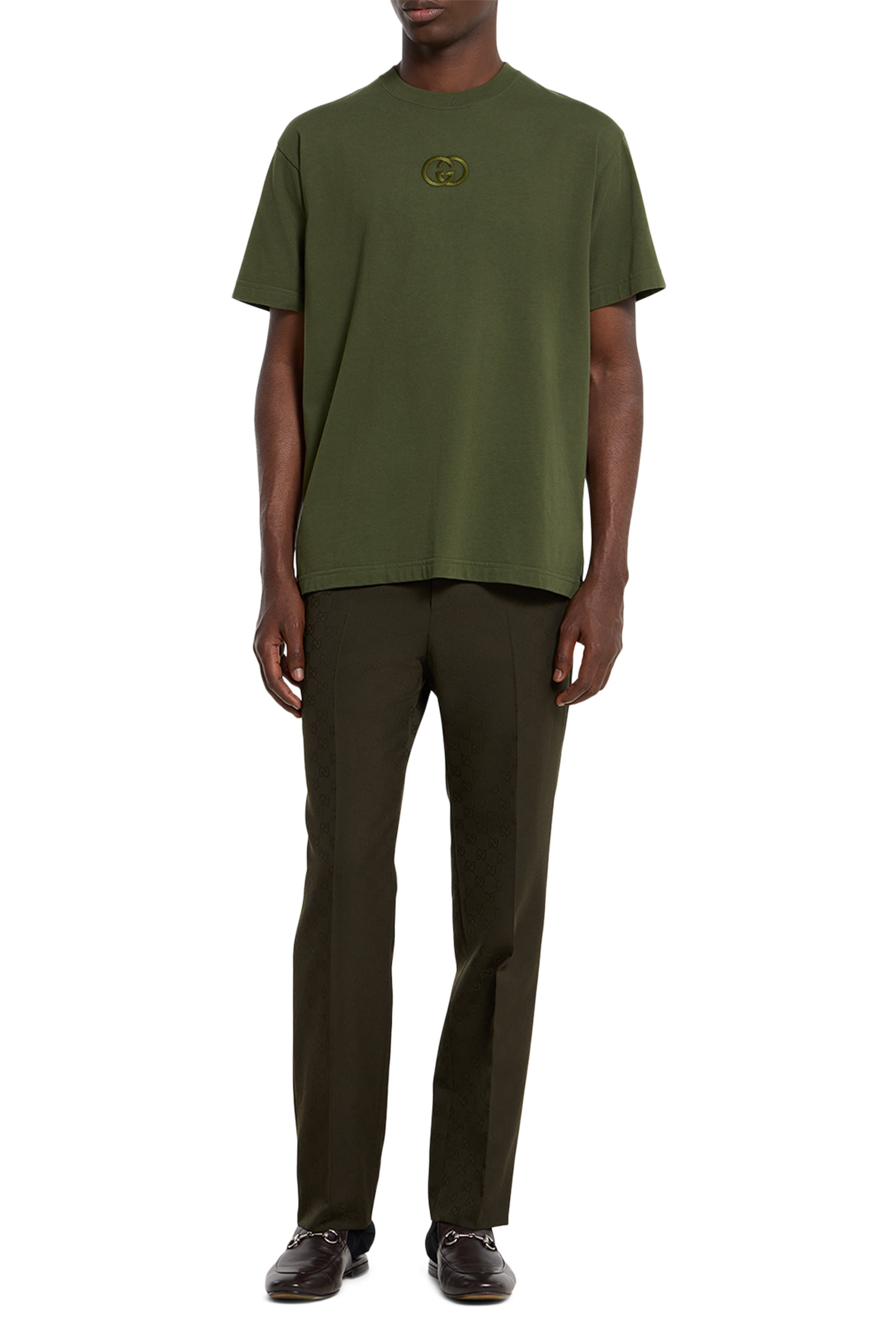 Cotton Jersey T-Shirt with Logo Embroidery