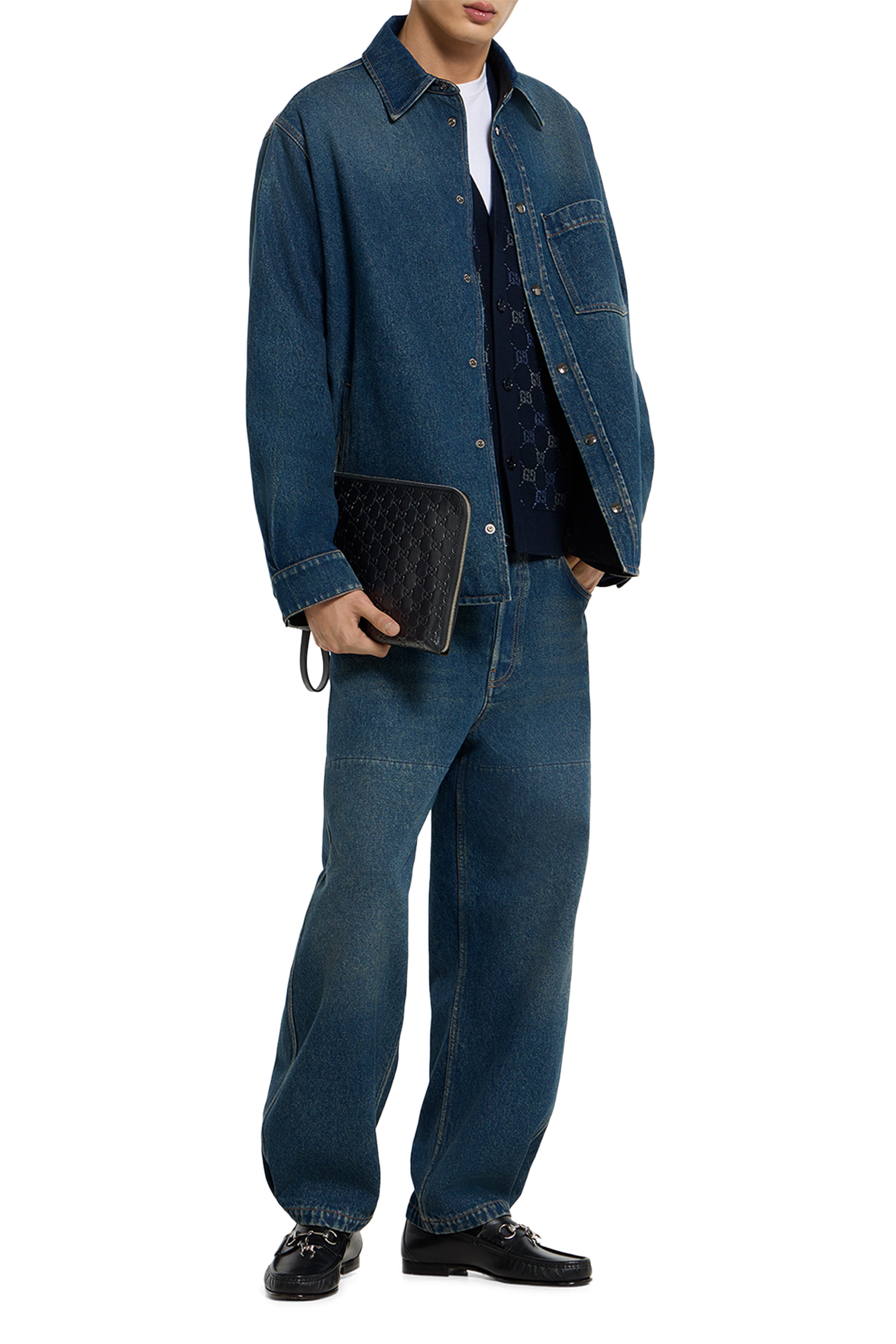 GG Double Wool Knit Sweater