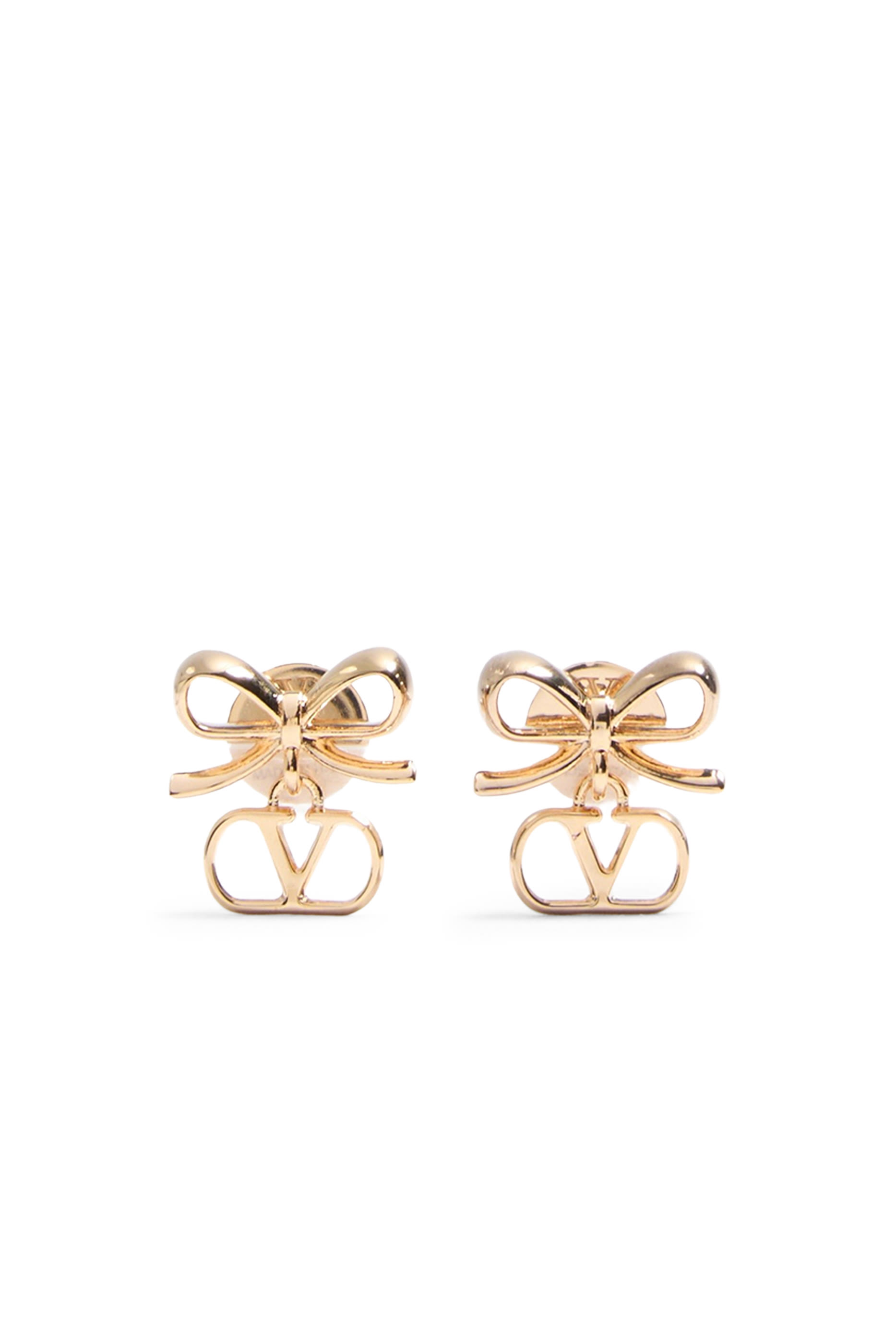 VLogo Signature Earrings, Metal