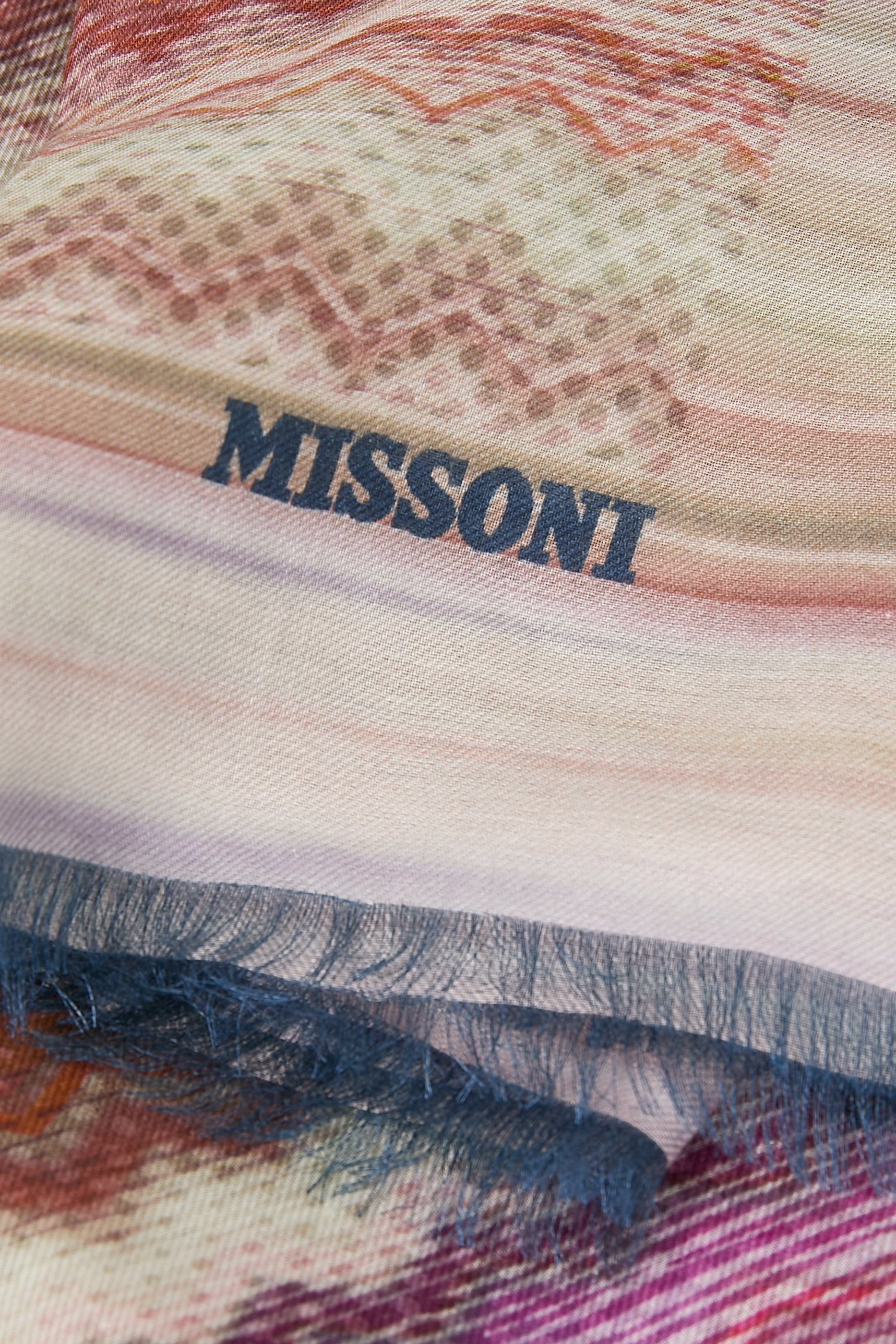 Wavy Zig Zag Silk Scarf