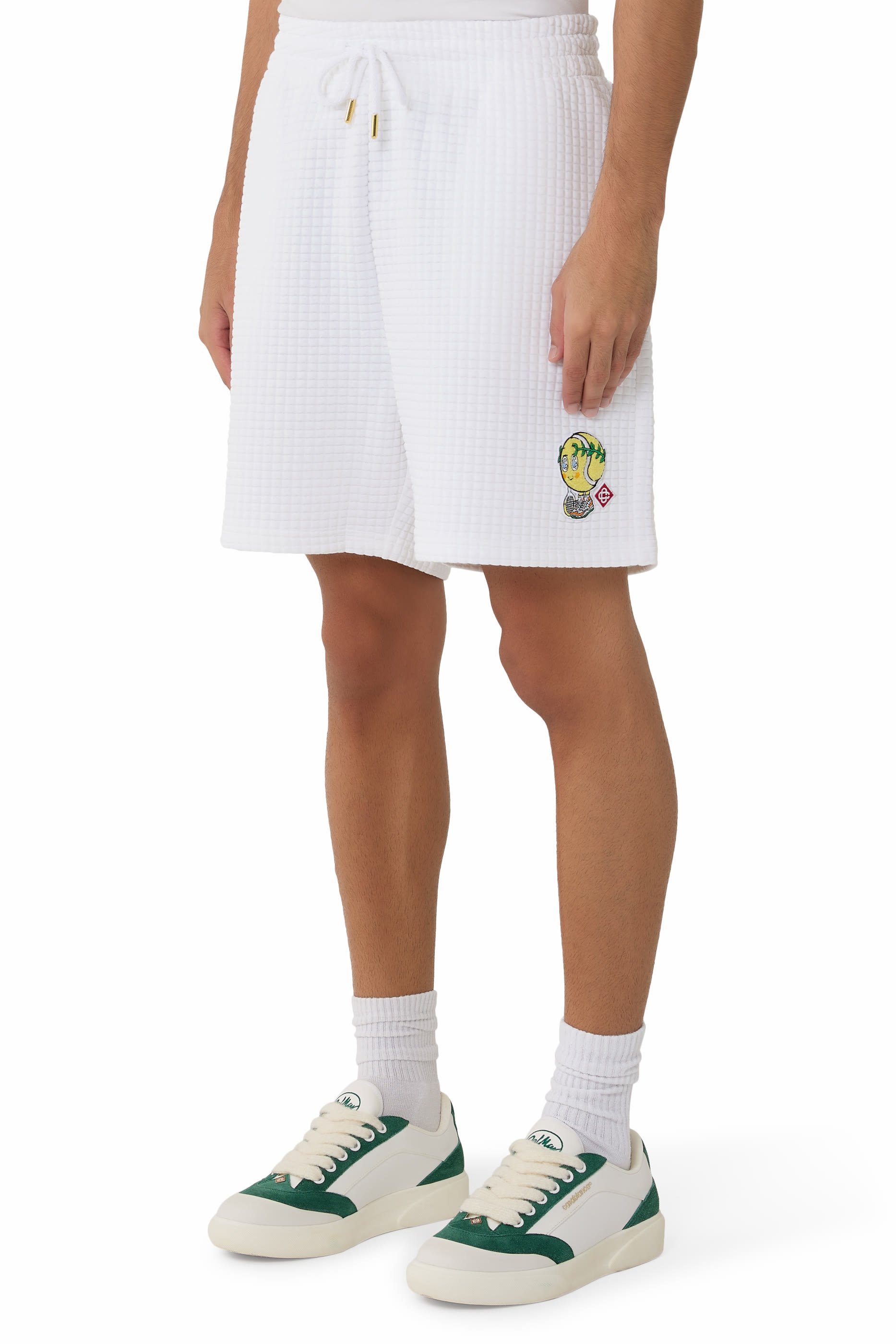 Tennis Mascot Quilted Sweatshorts