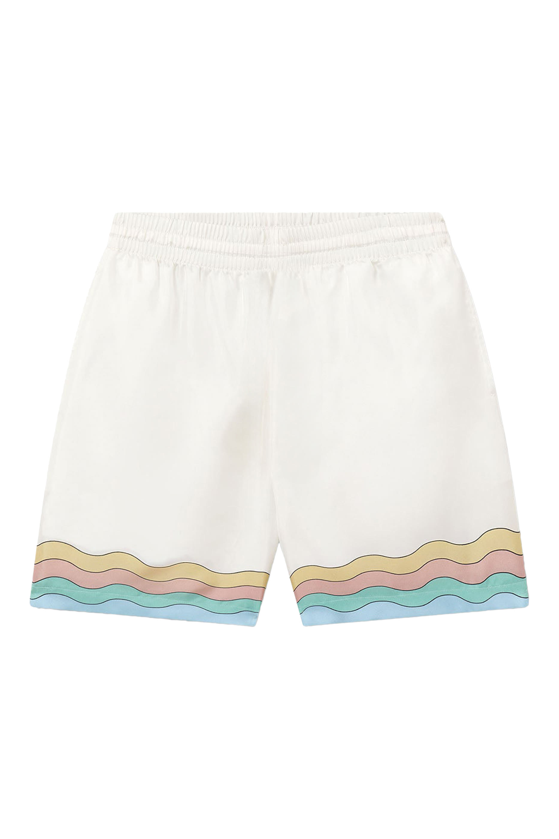 Maison De Reve Printed Silk-Satin Shorts