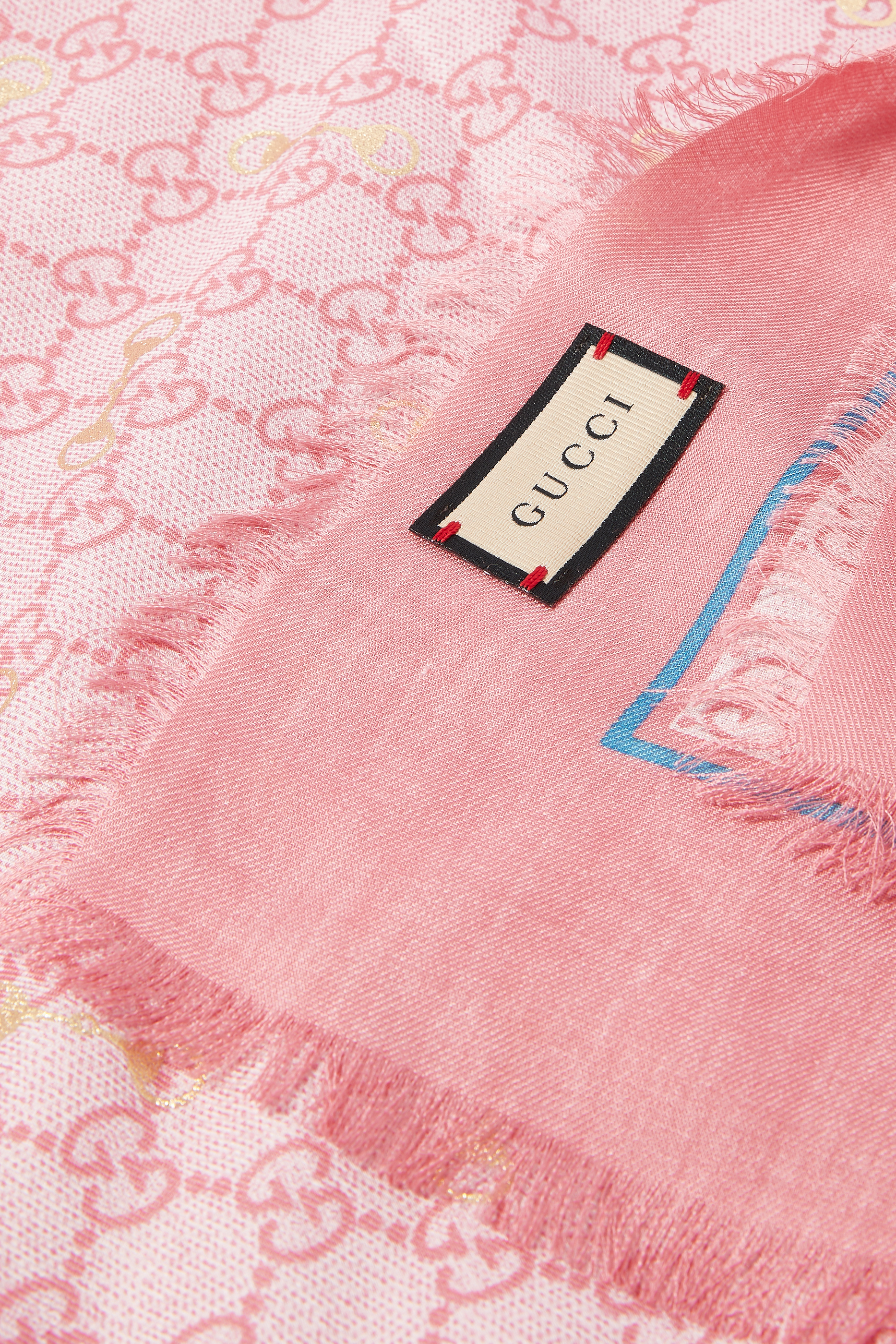 GG Monogram Silk-Blend Shawl