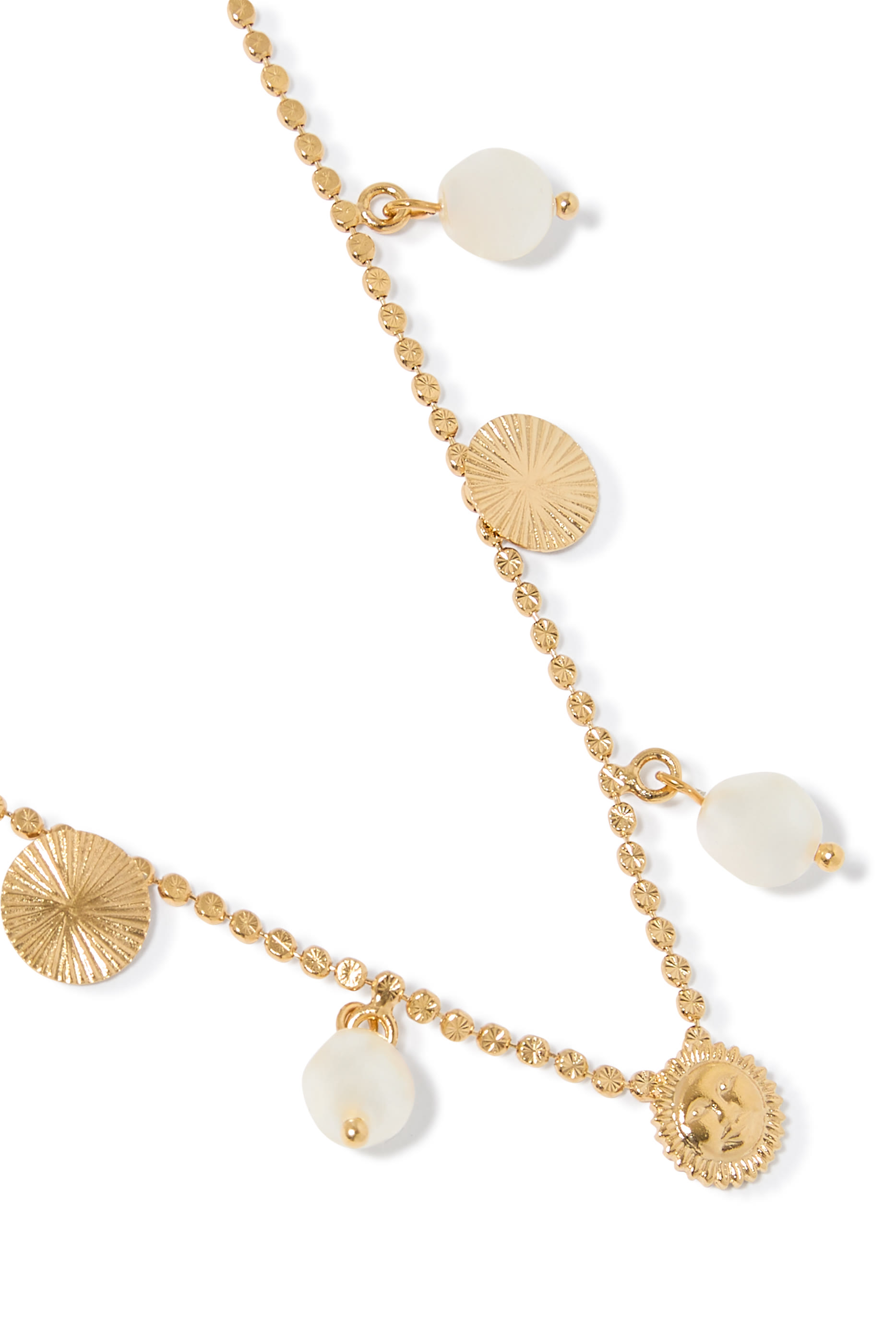  Apollo Multi Necklace, 18K Gold Plating & Pearls