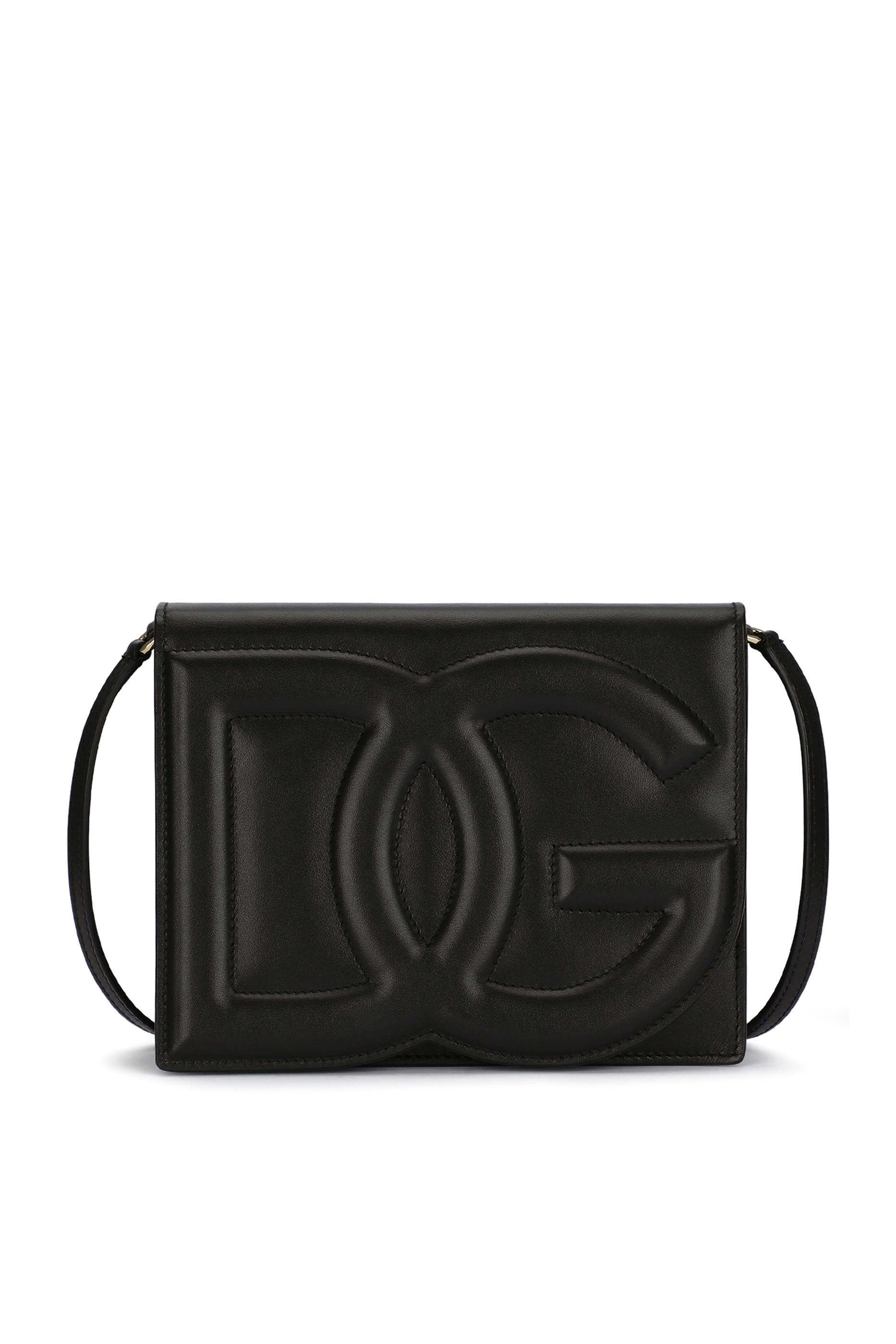Calfskin DG Logo Crossbody Bag
