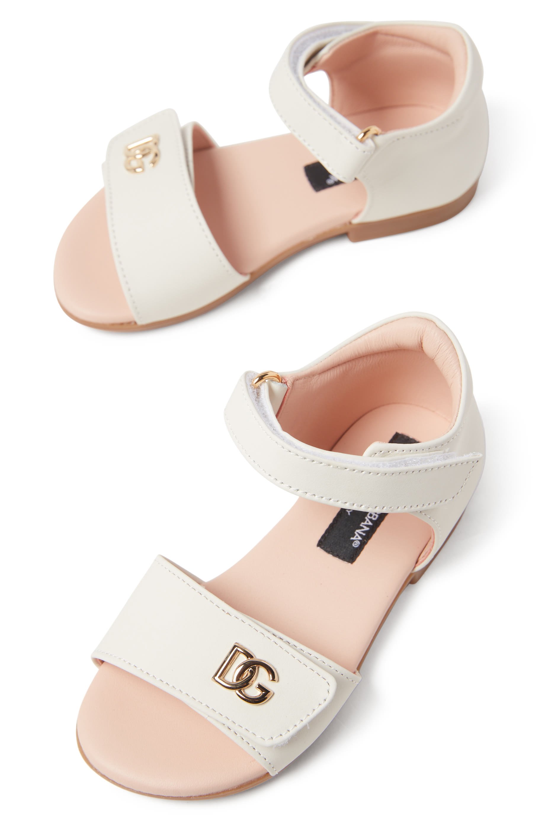Kids Logo Leather Sandals