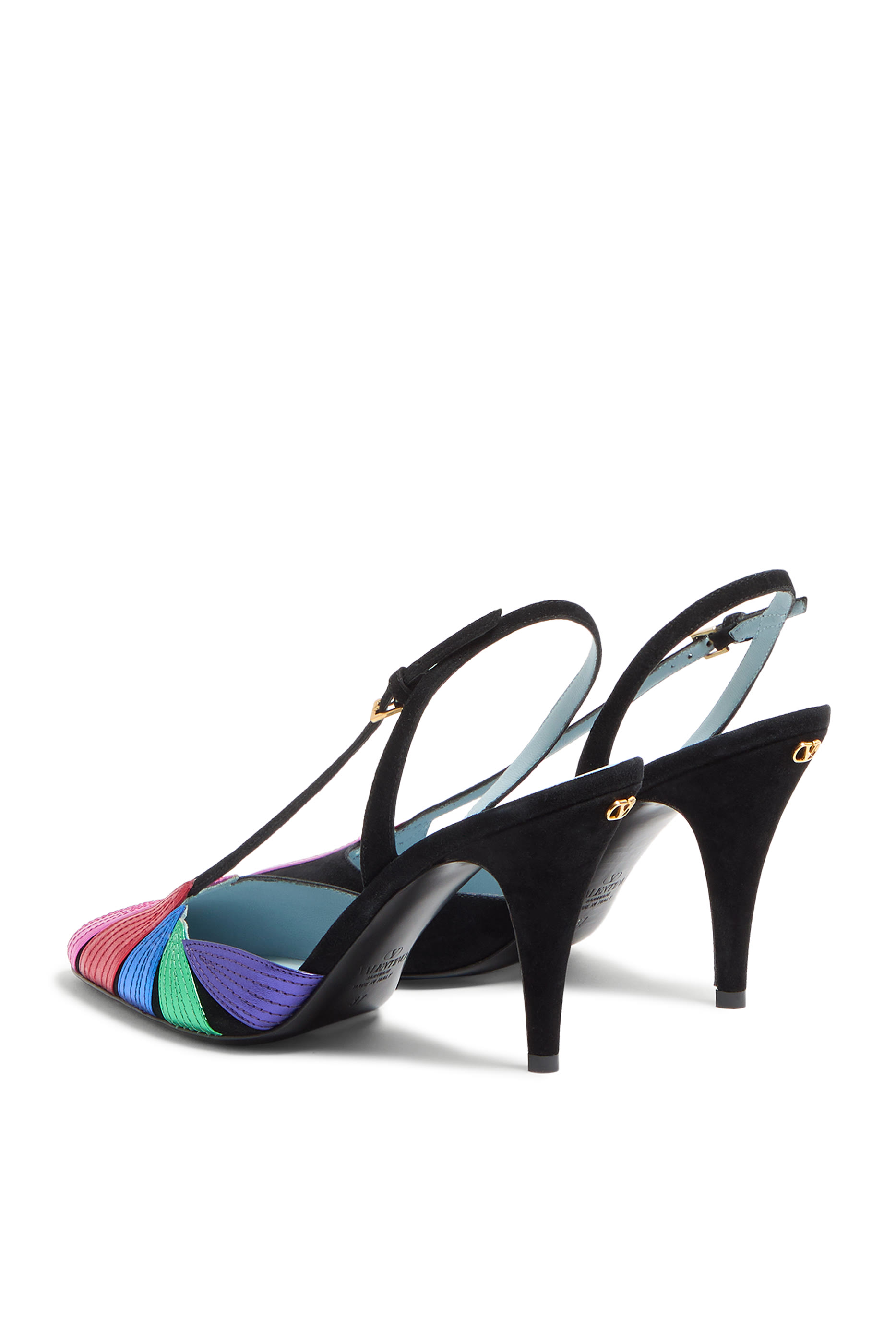 Foliefoliage Suede 90 Slingback Pumps