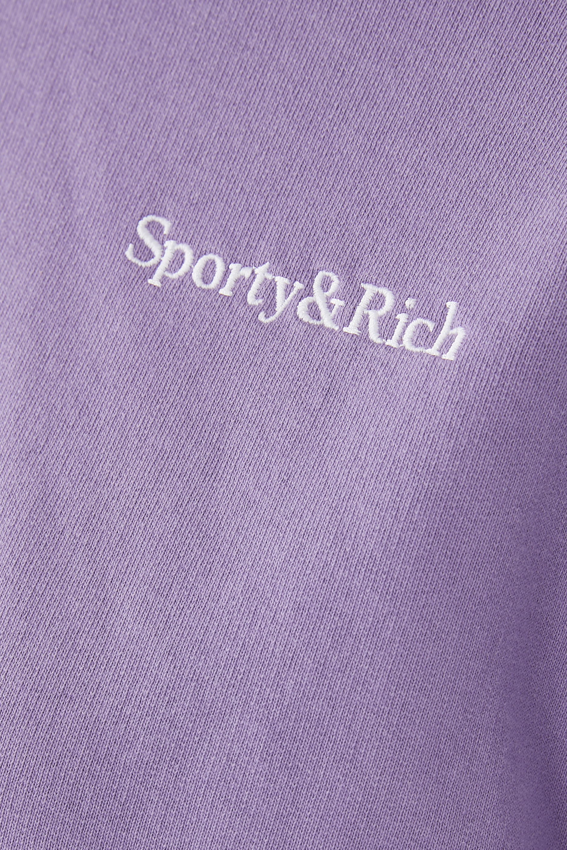 Serif Logo Cropped Hoodie