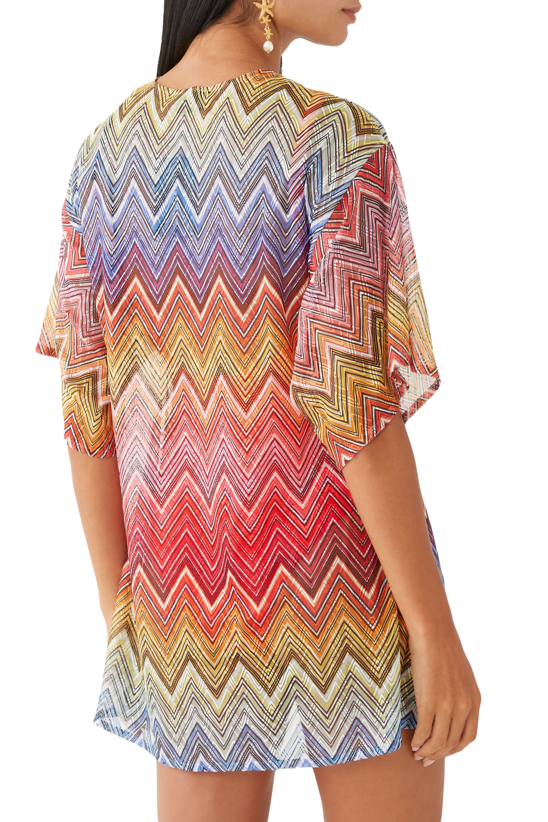 Mare Chevron Raschel Mini Cover Up