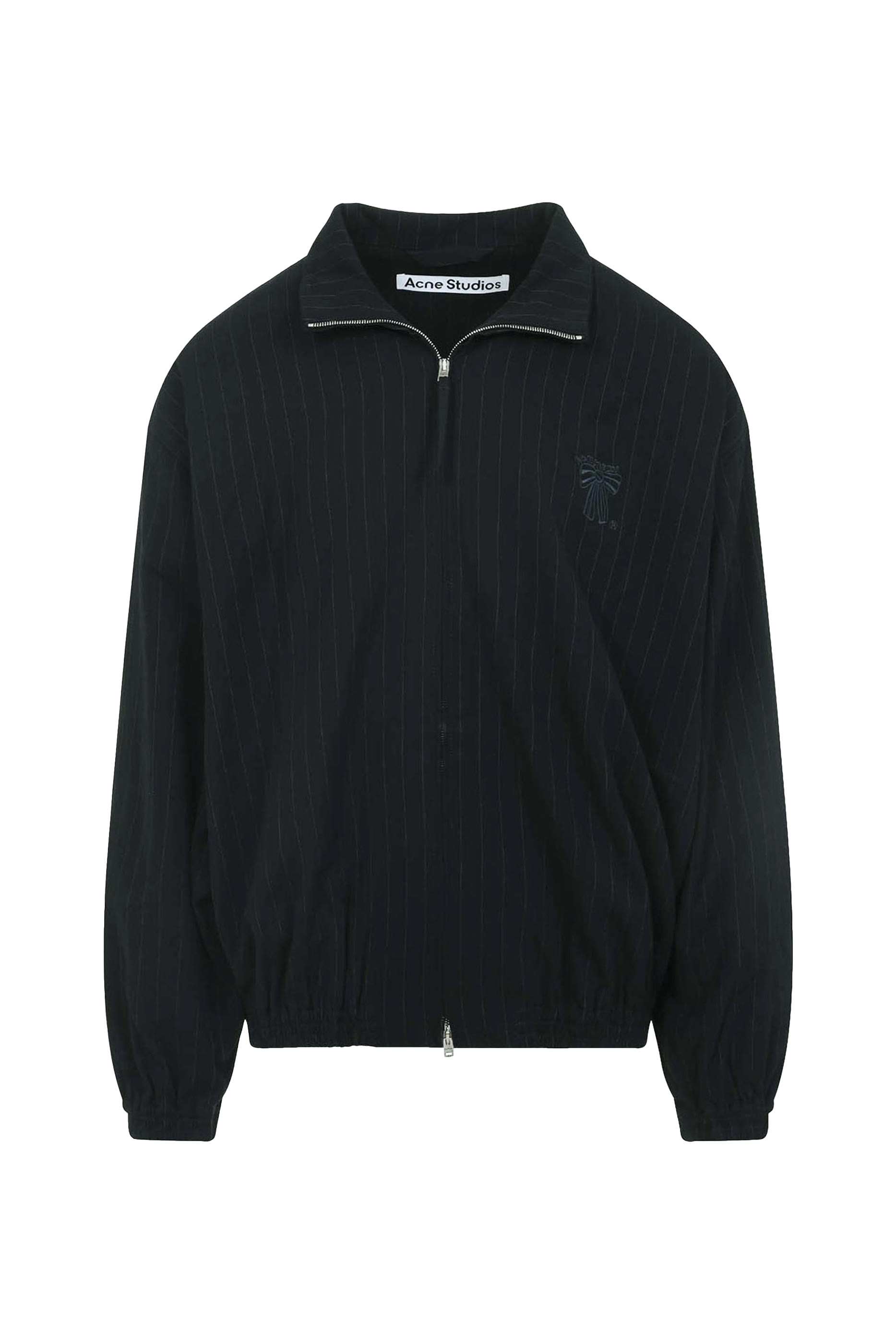 Pinstripe Zipper Jacket