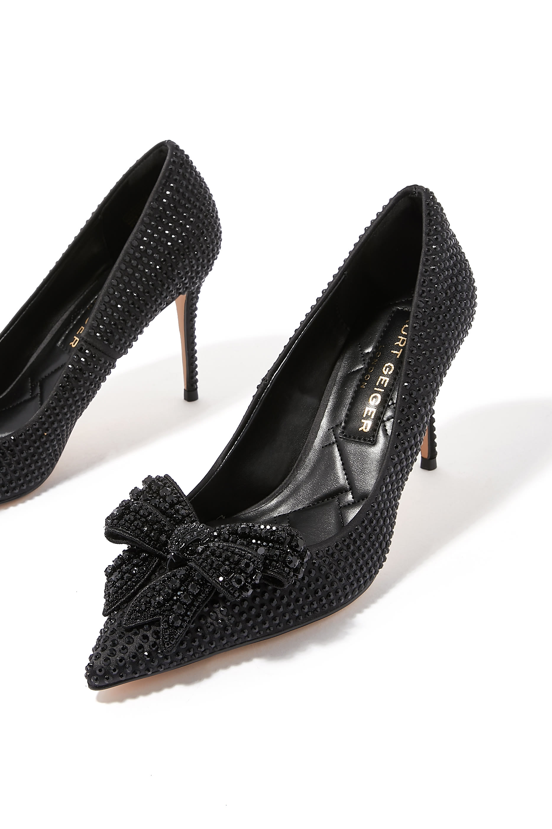 Belgravia 85 Crystal Bow Pumps