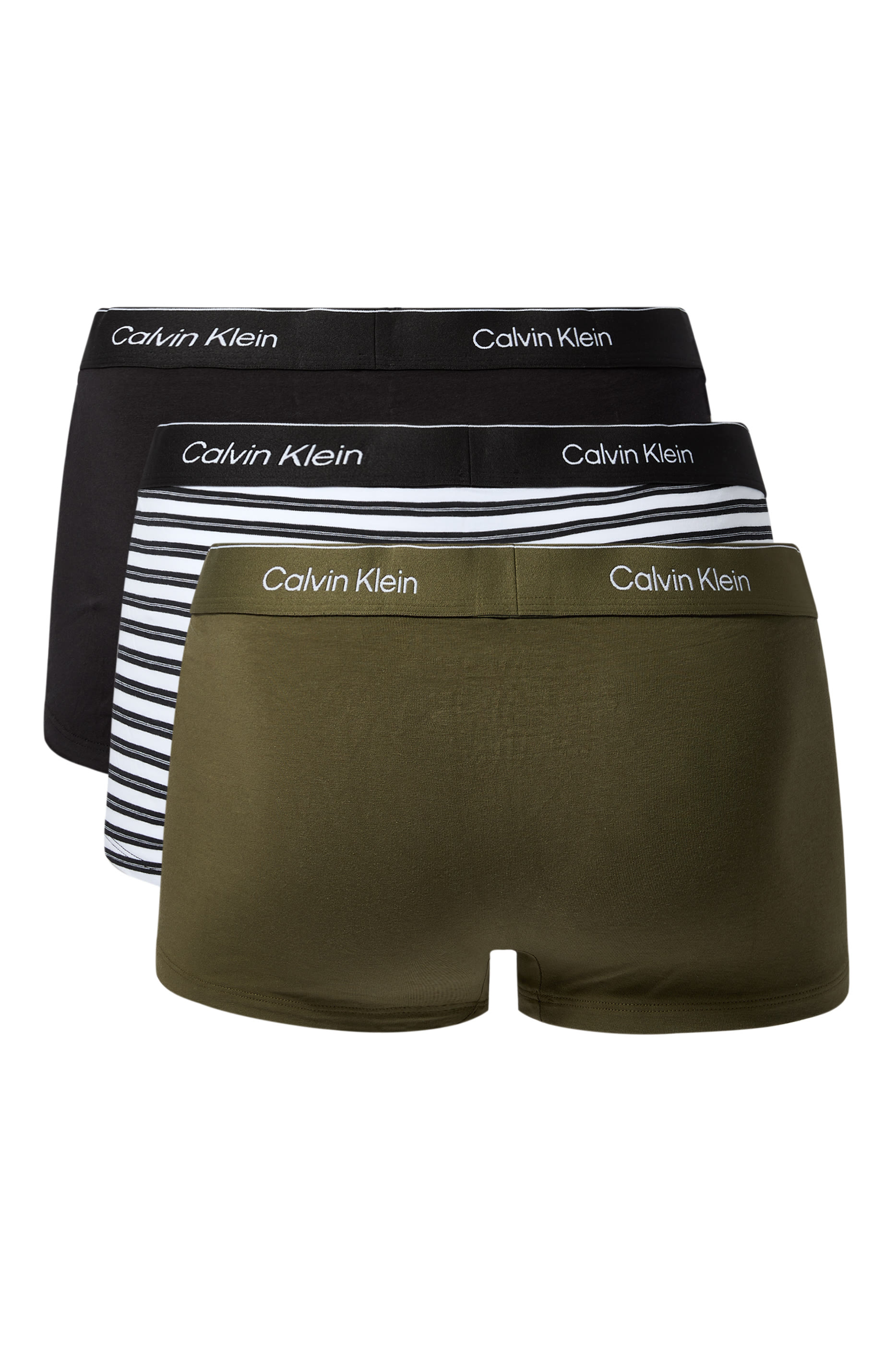  Icon Cotton Stretch Low Rise Trunks, Set of 3