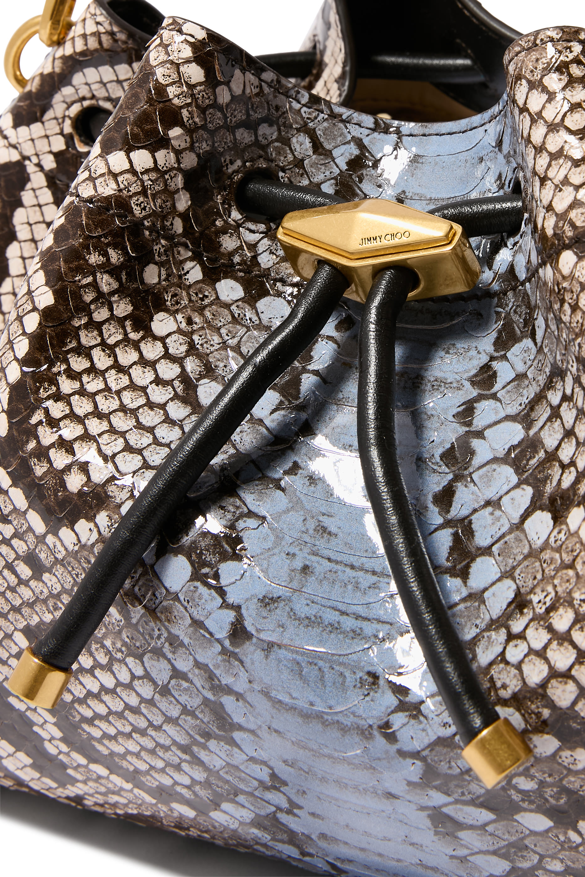 Cinch M Python-Print Bag