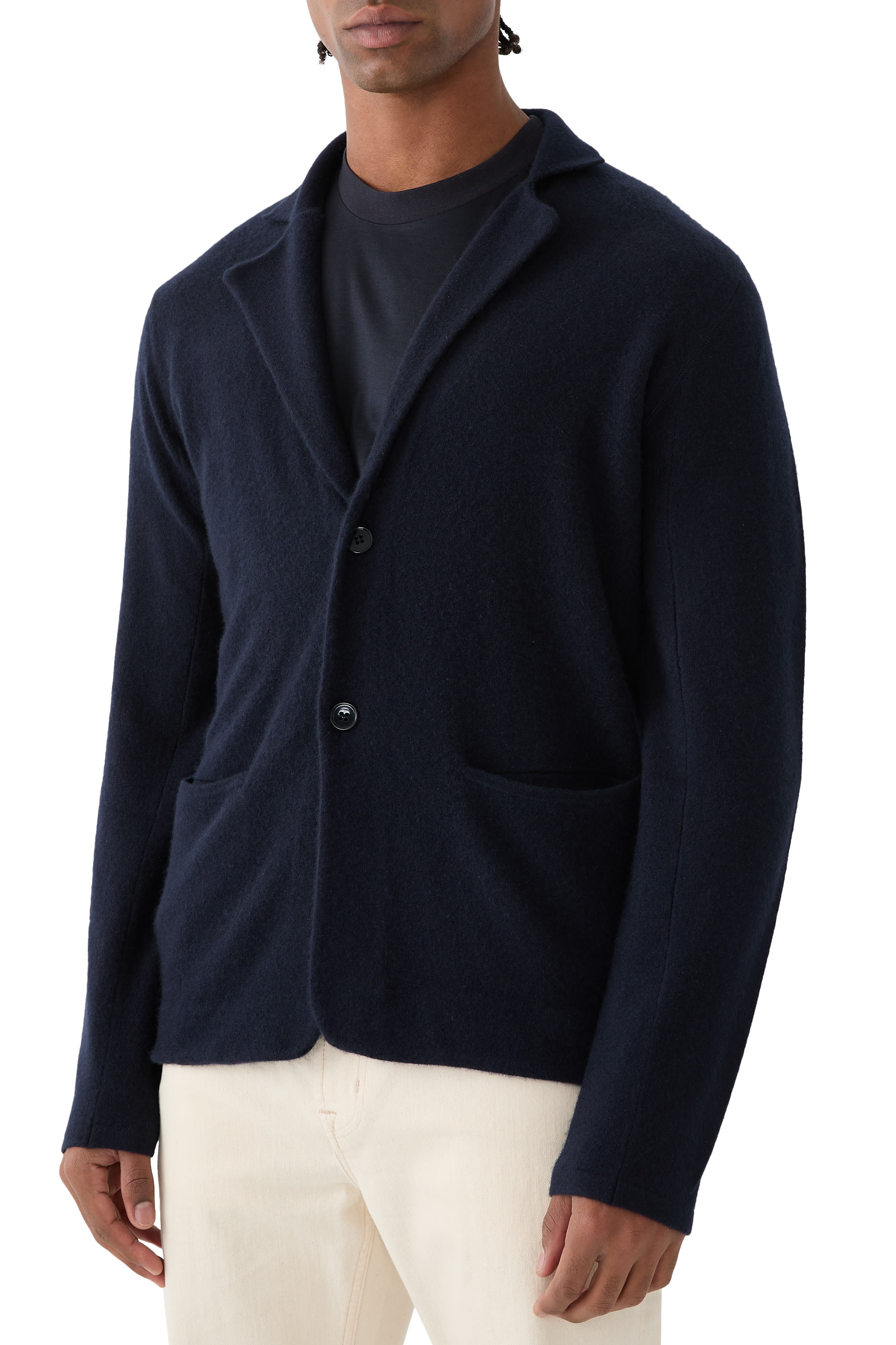 Icon Plain-Knit Pure Cashmere Jacket