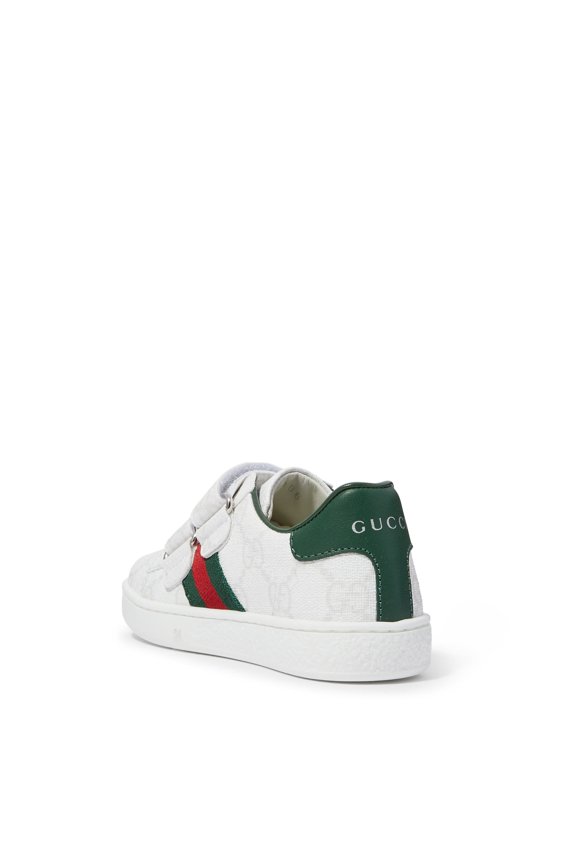 Kids Web-Detail Leather Sneakers