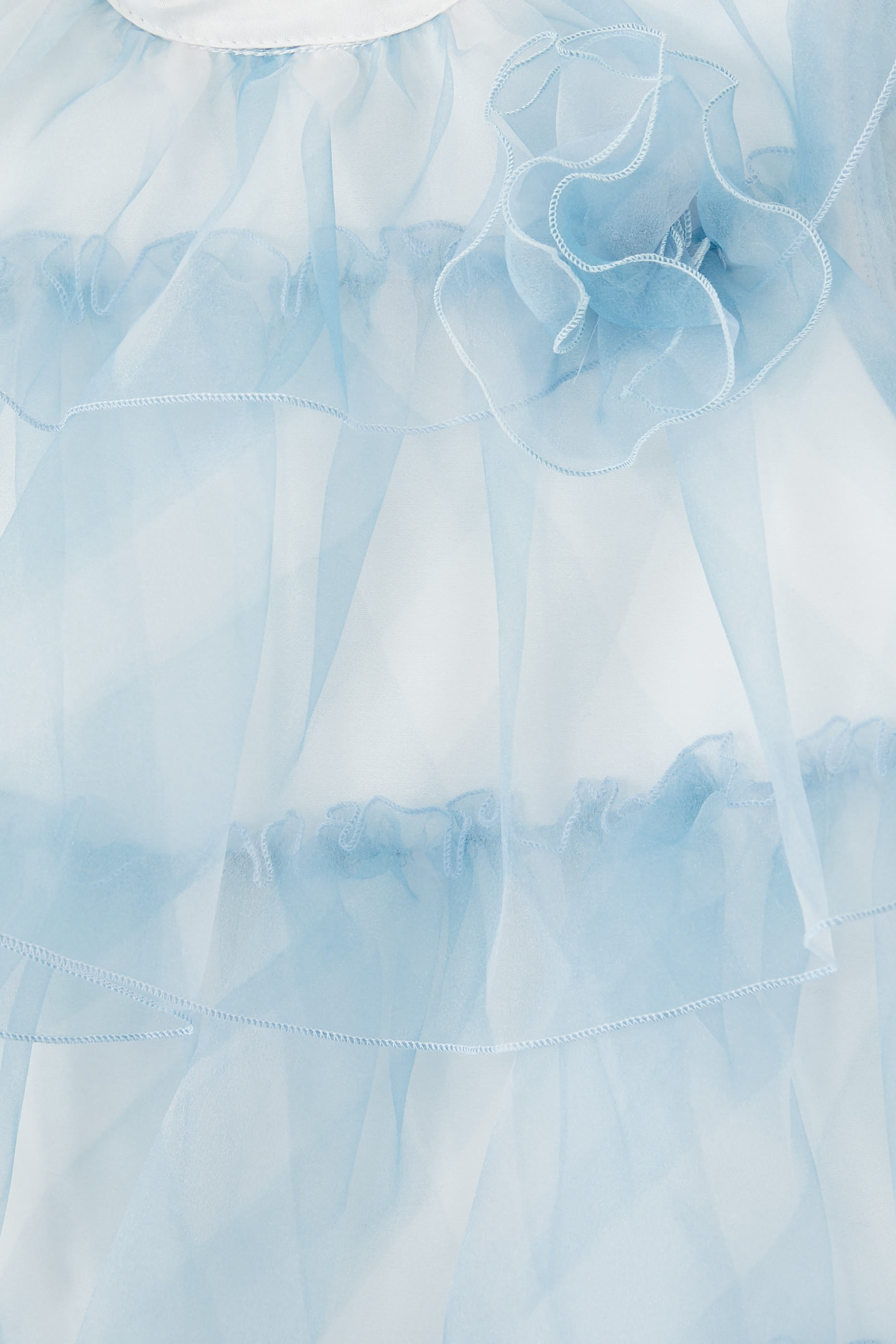 Kids Geometric-Print Organza Dress