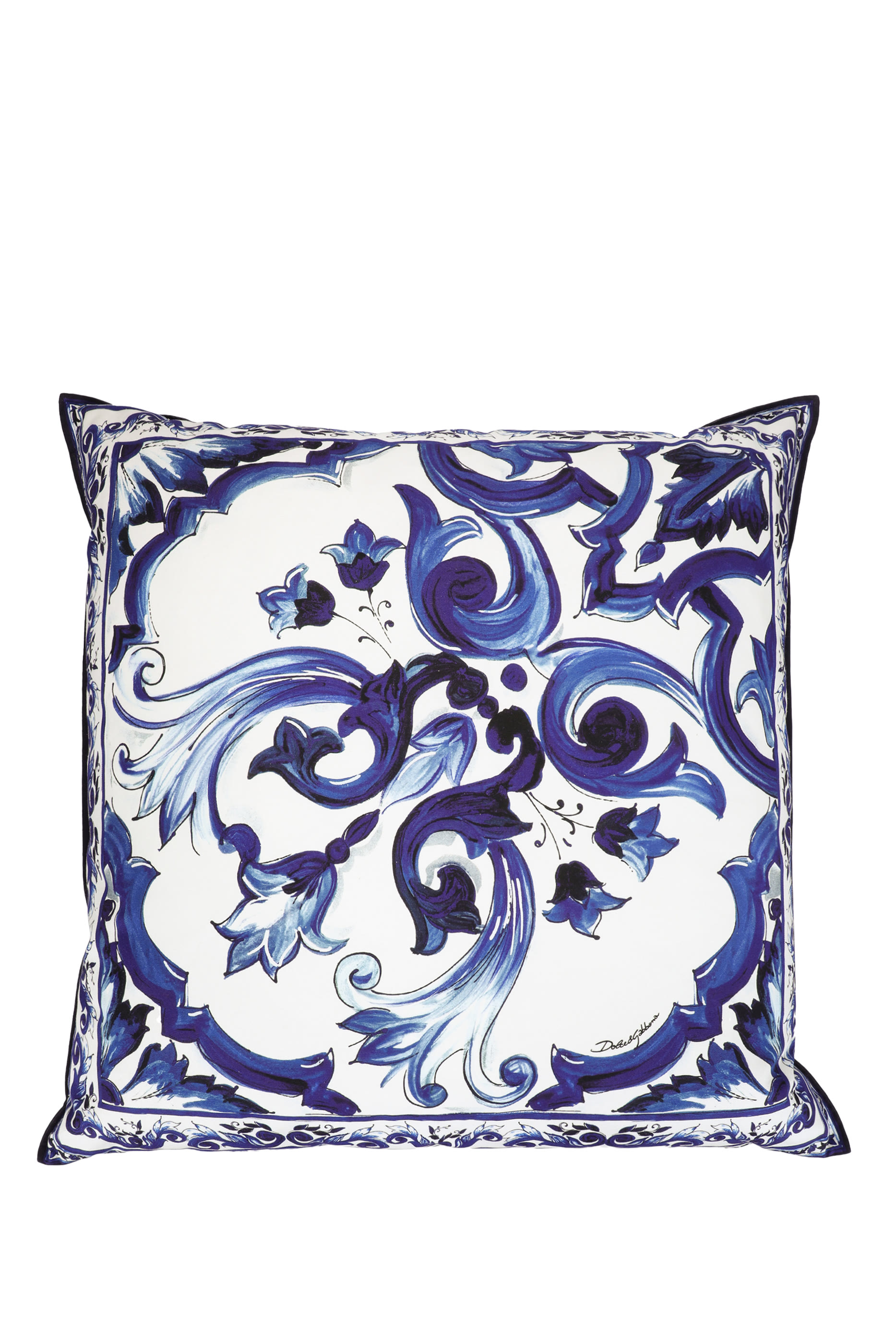 Blu Mediterraneo Large Canvas Cushion