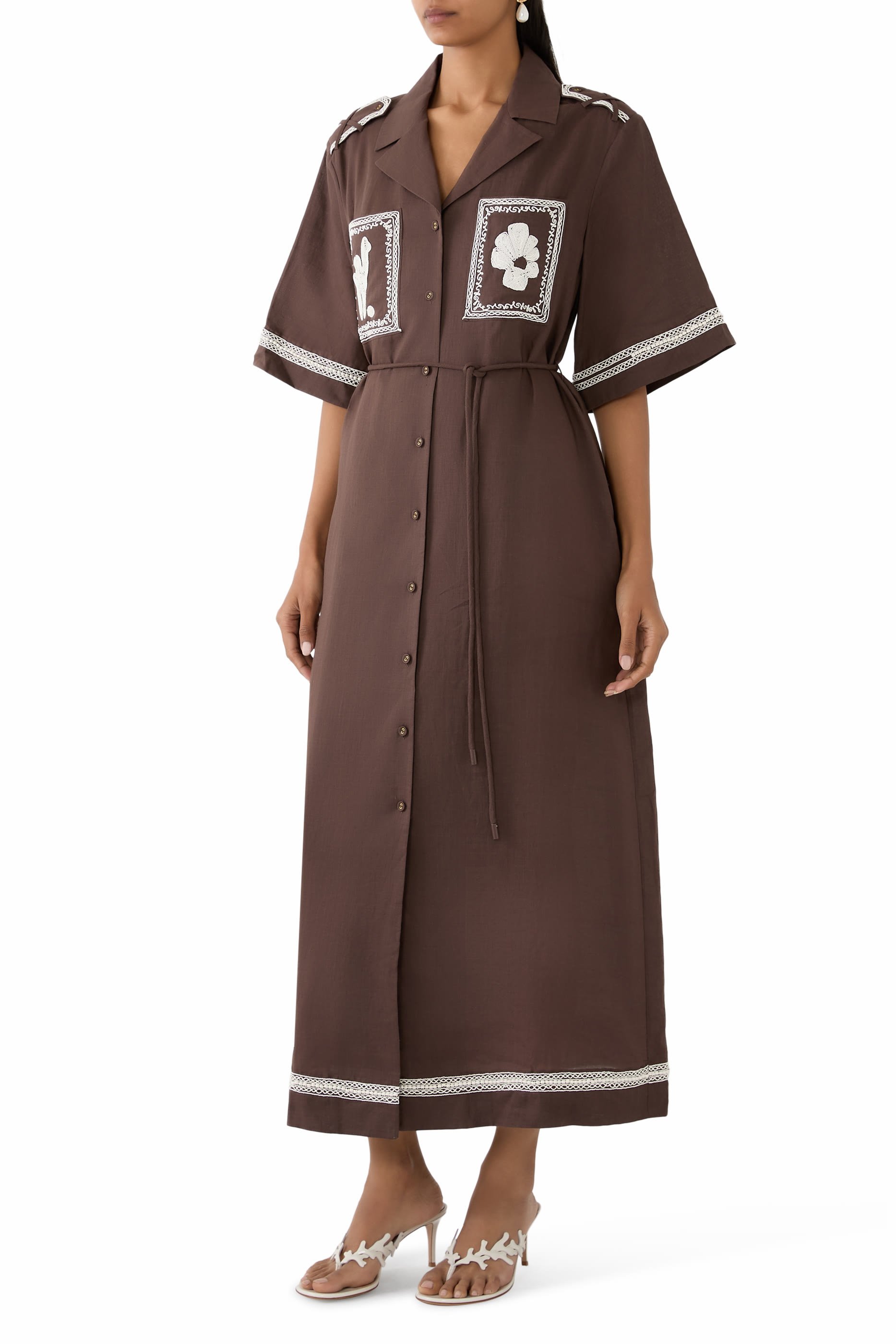 Leandra Corded Shirtdress