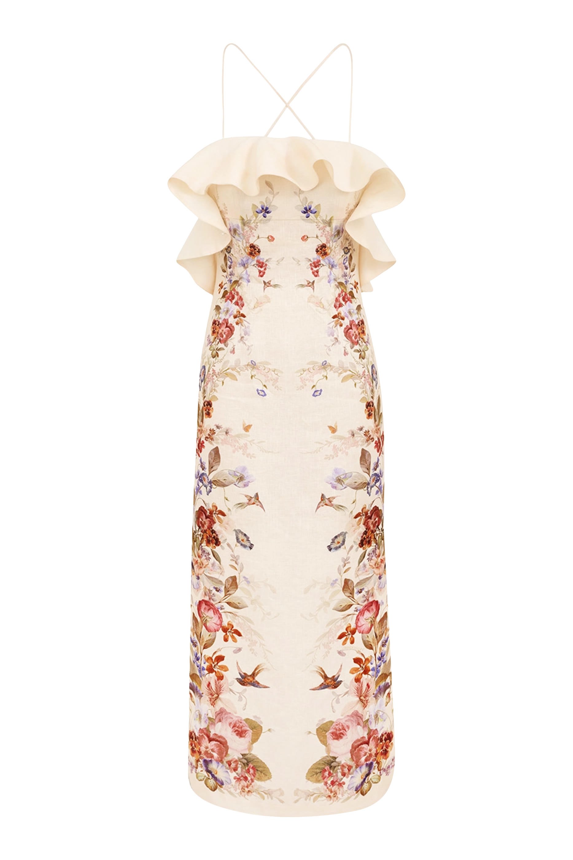 Patience Frill Midi Dress