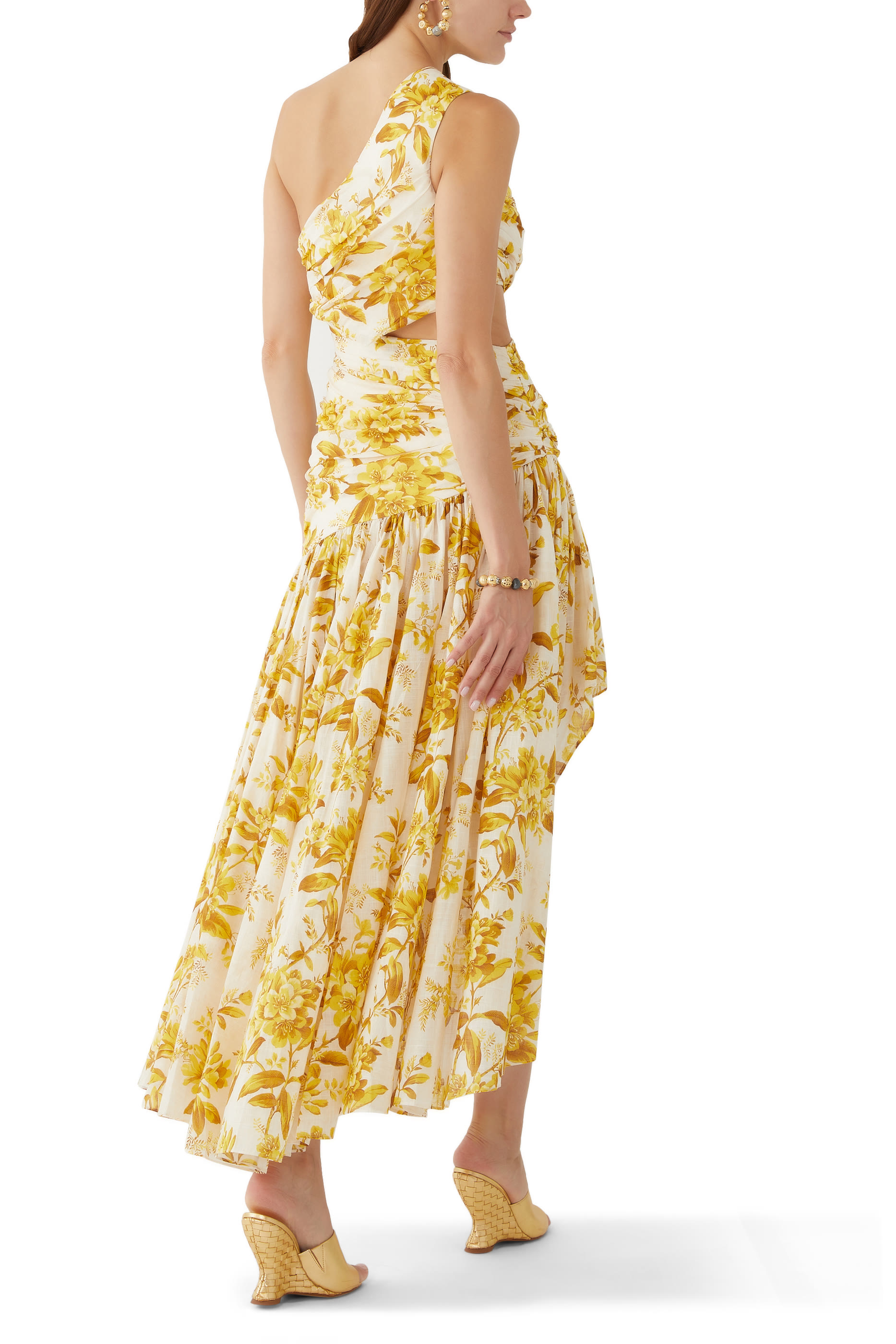 Golden Asymmetric Dress