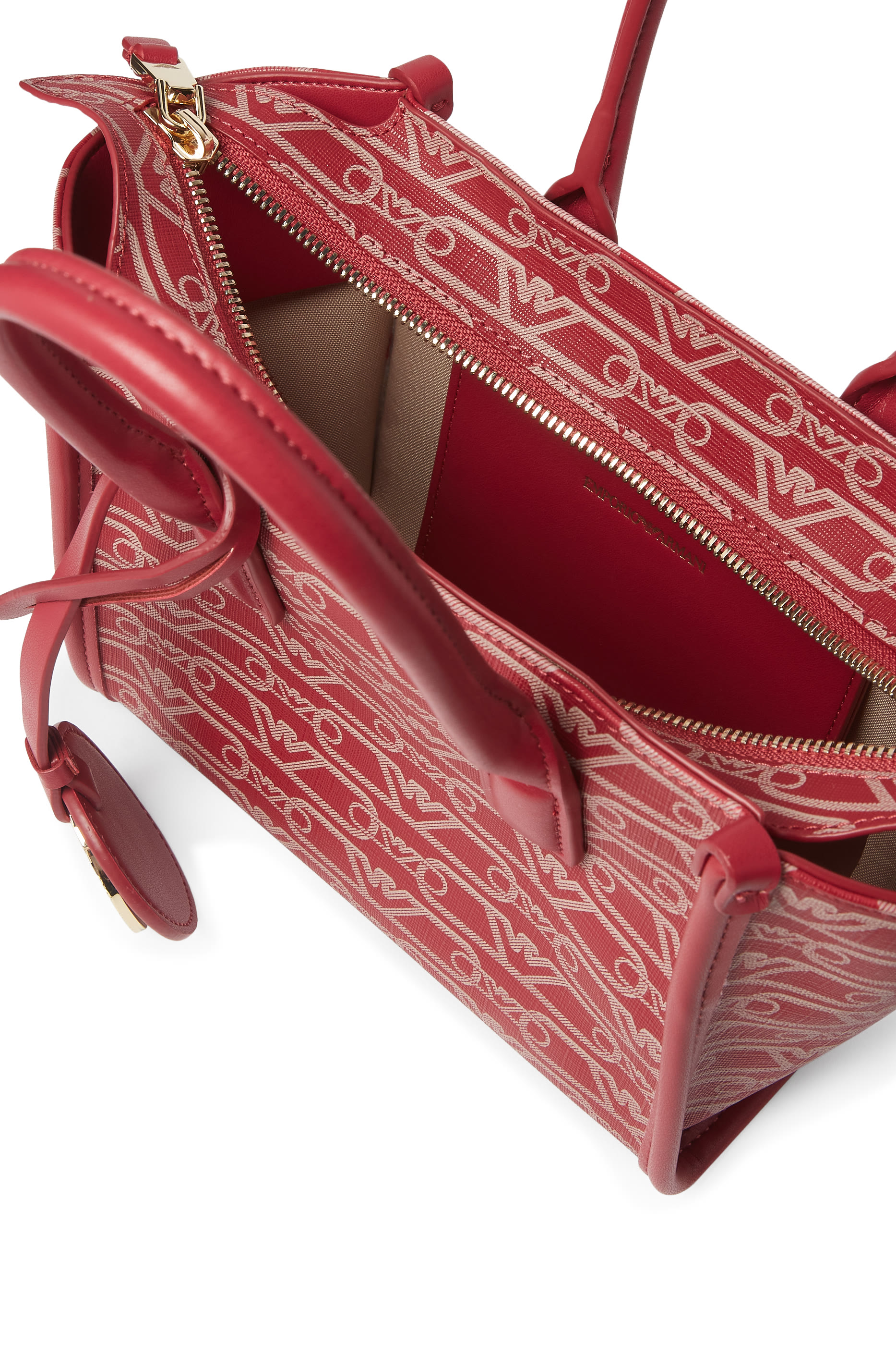 Small All-Over Monogram Print Shopper Bag