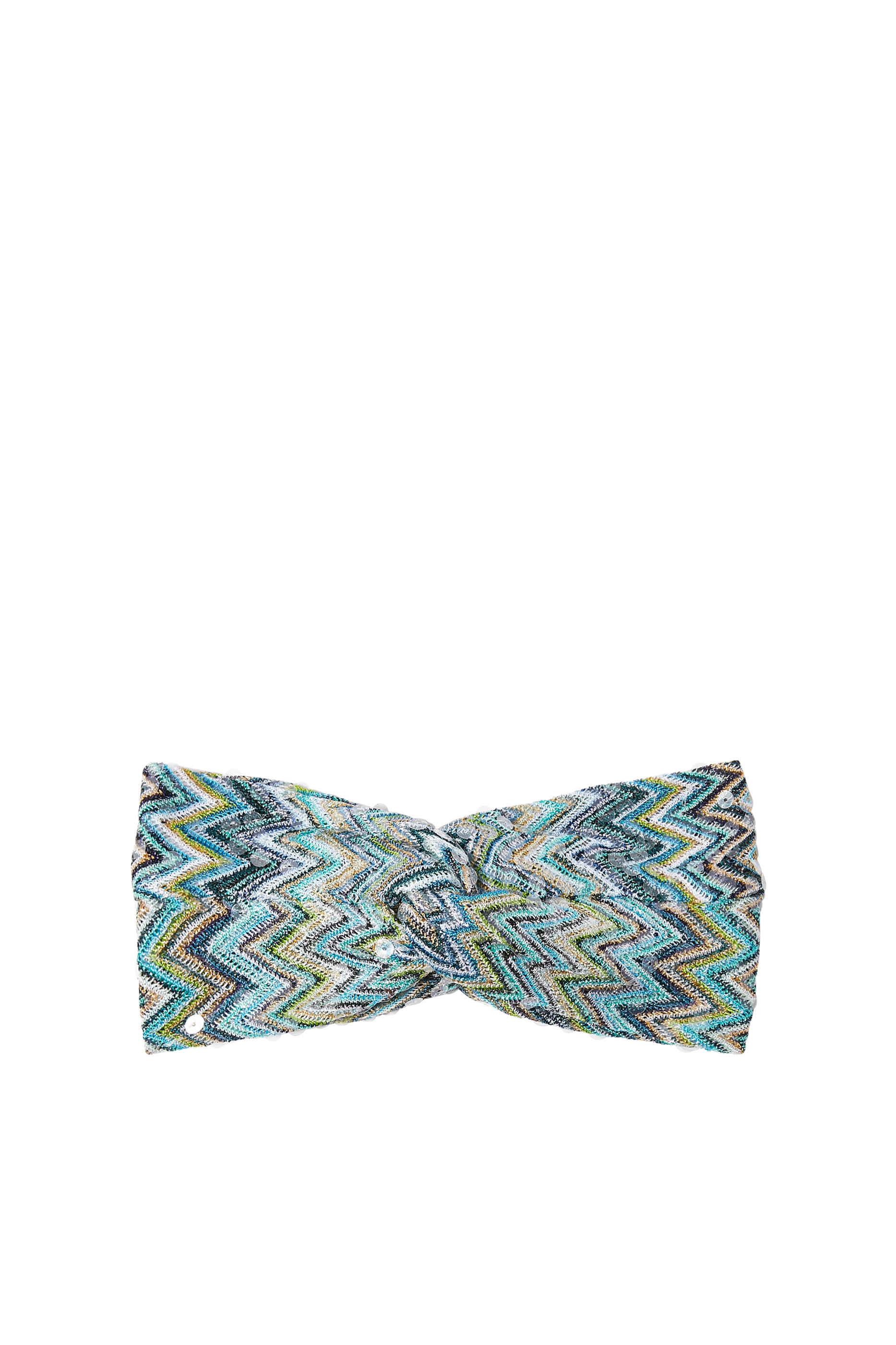 Exclusive Mare Chevron Raschel Turban Headband