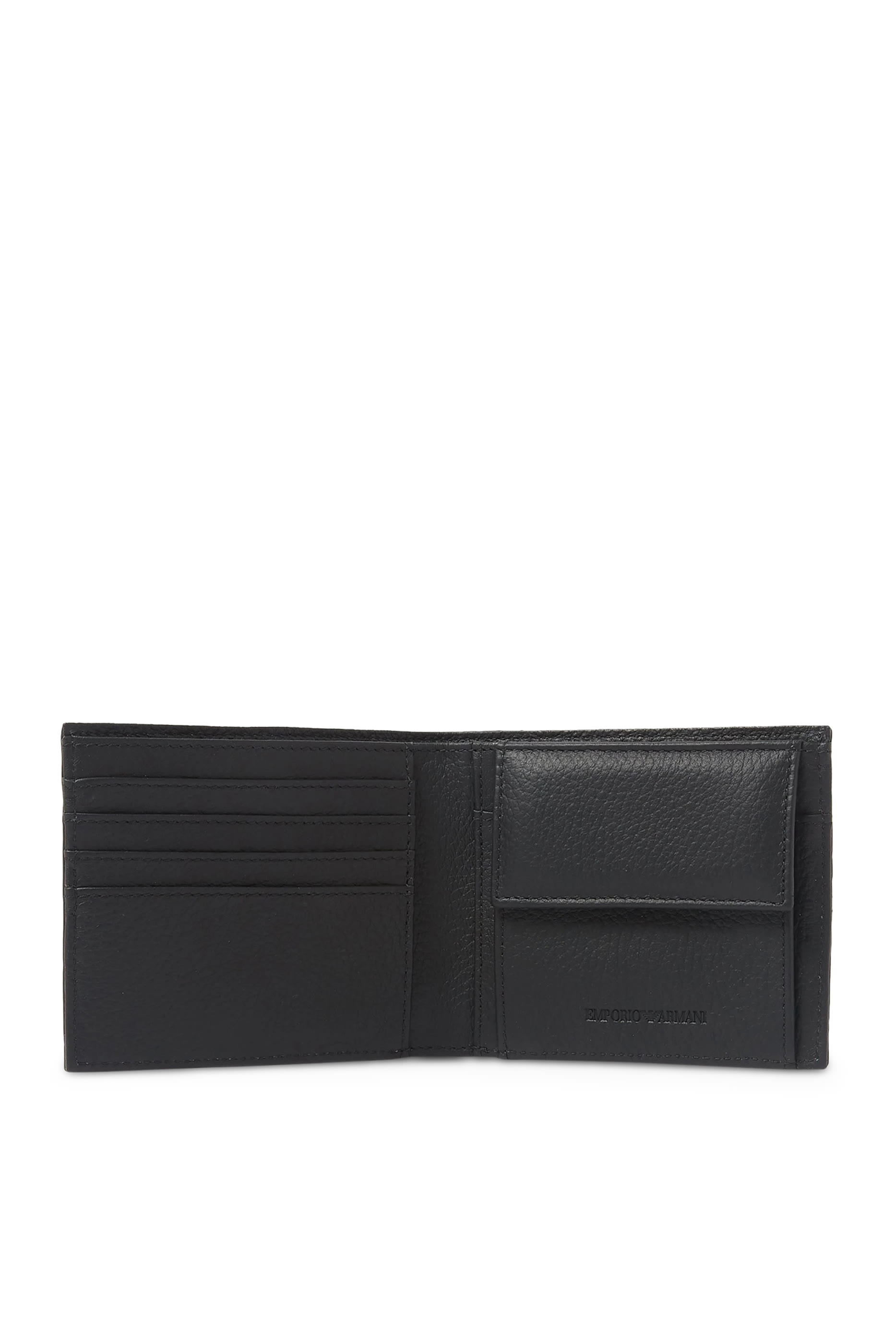 Embossed Logo Leather Wallet