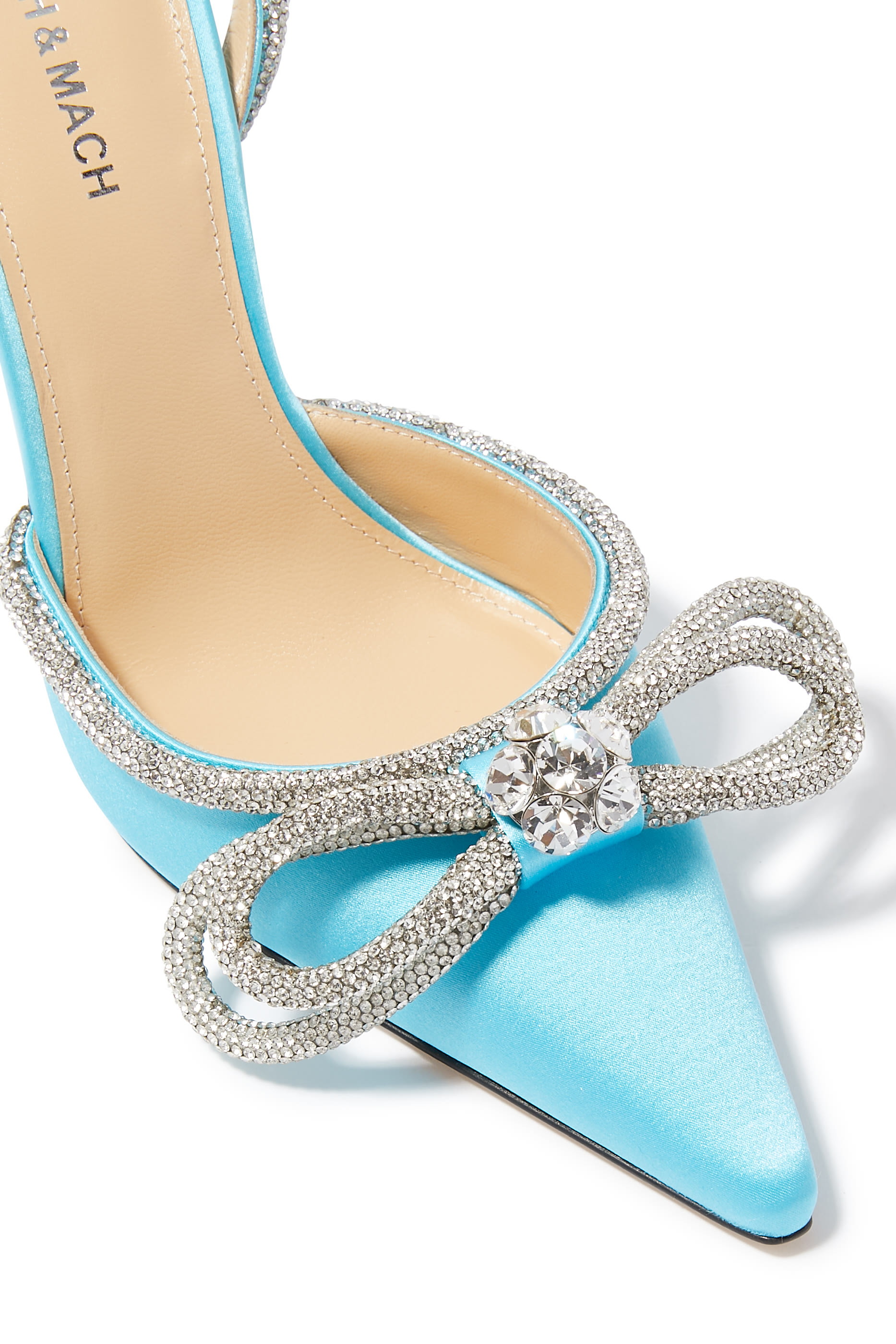 Double Bow 110 Satin Heels