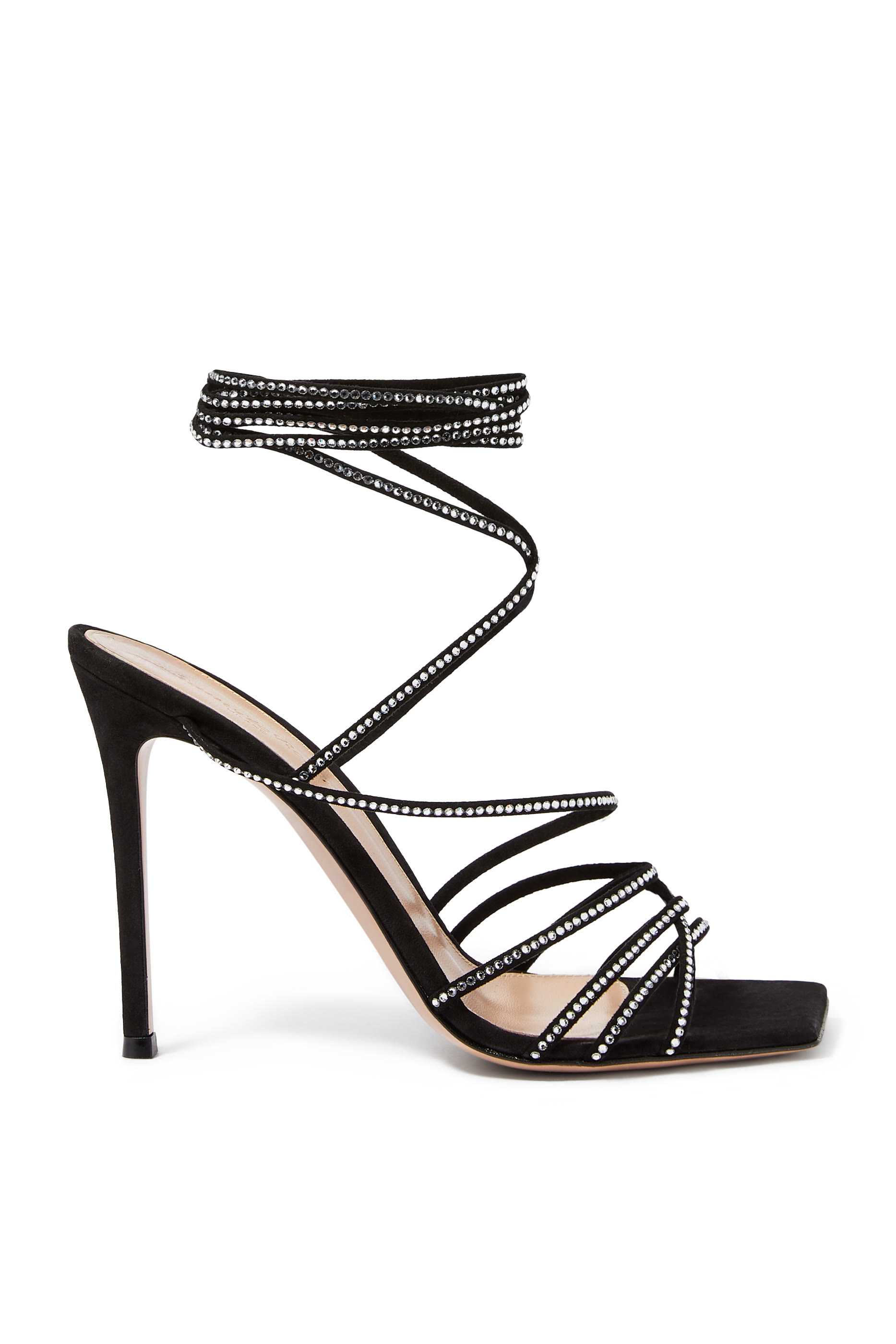 Crystal-Embellished 105 Suede Sandals