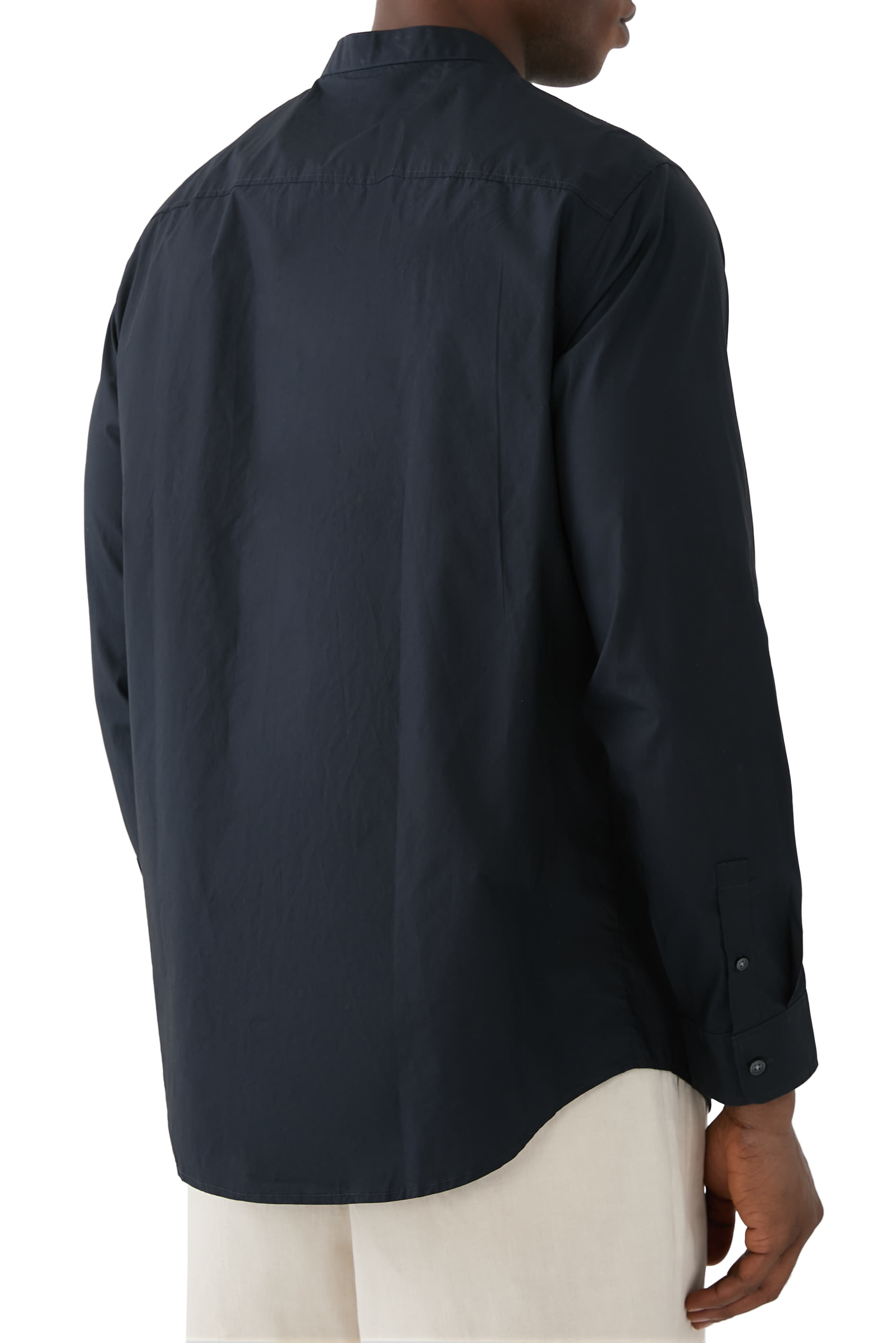 AX Logo Tessuto Long Sleeve Shirt