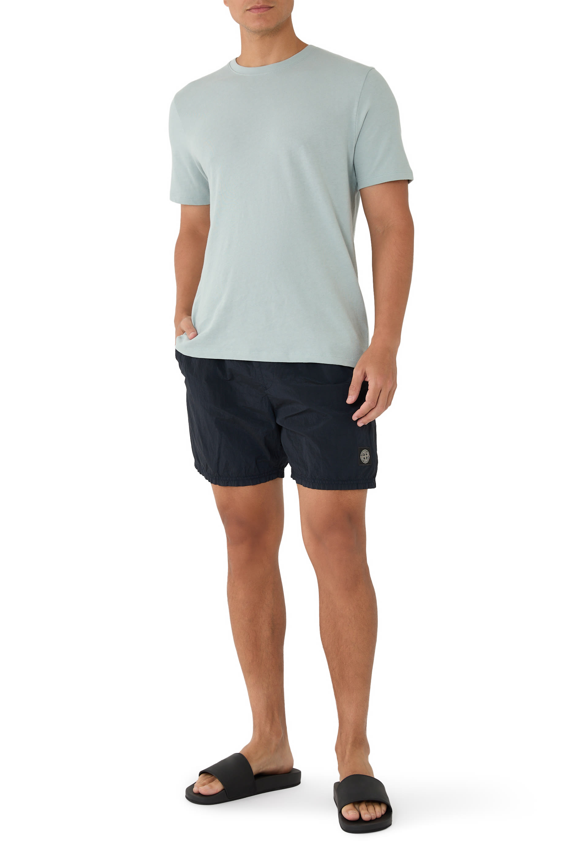 Compass Nylon Metal In ECONYL® Swim Shorts