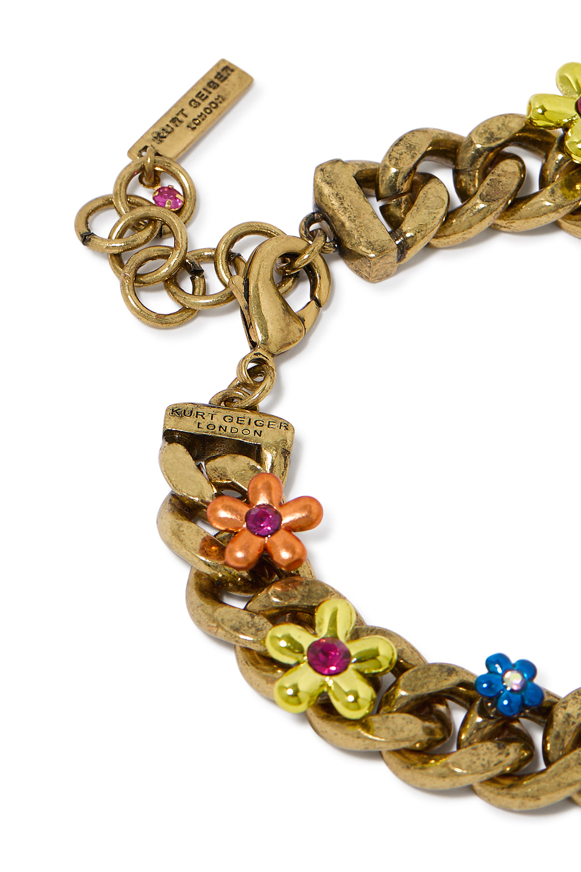 Floral Eagle Bracelet, Brass