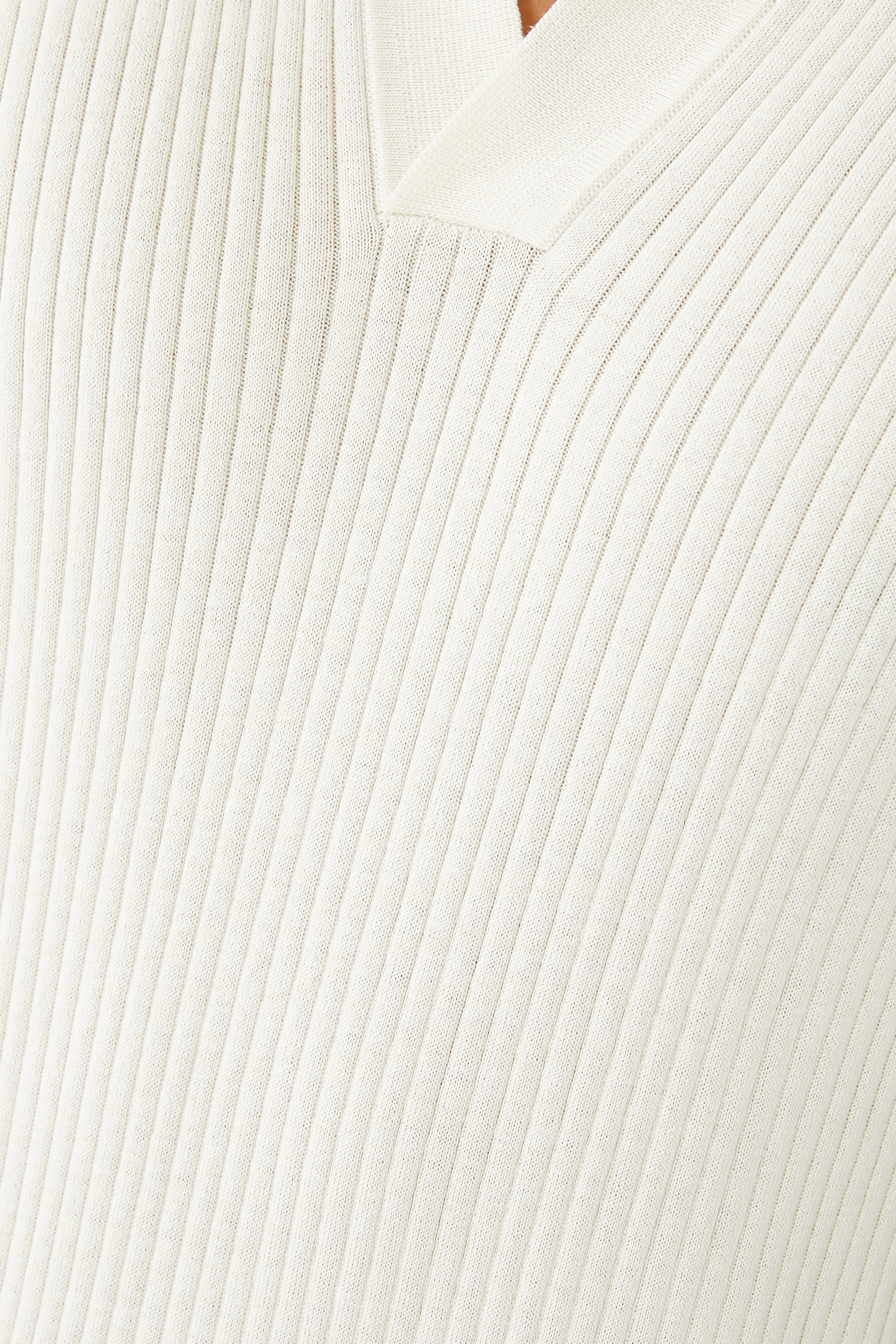 Fine Rib Silk Cotton Polo Shirt