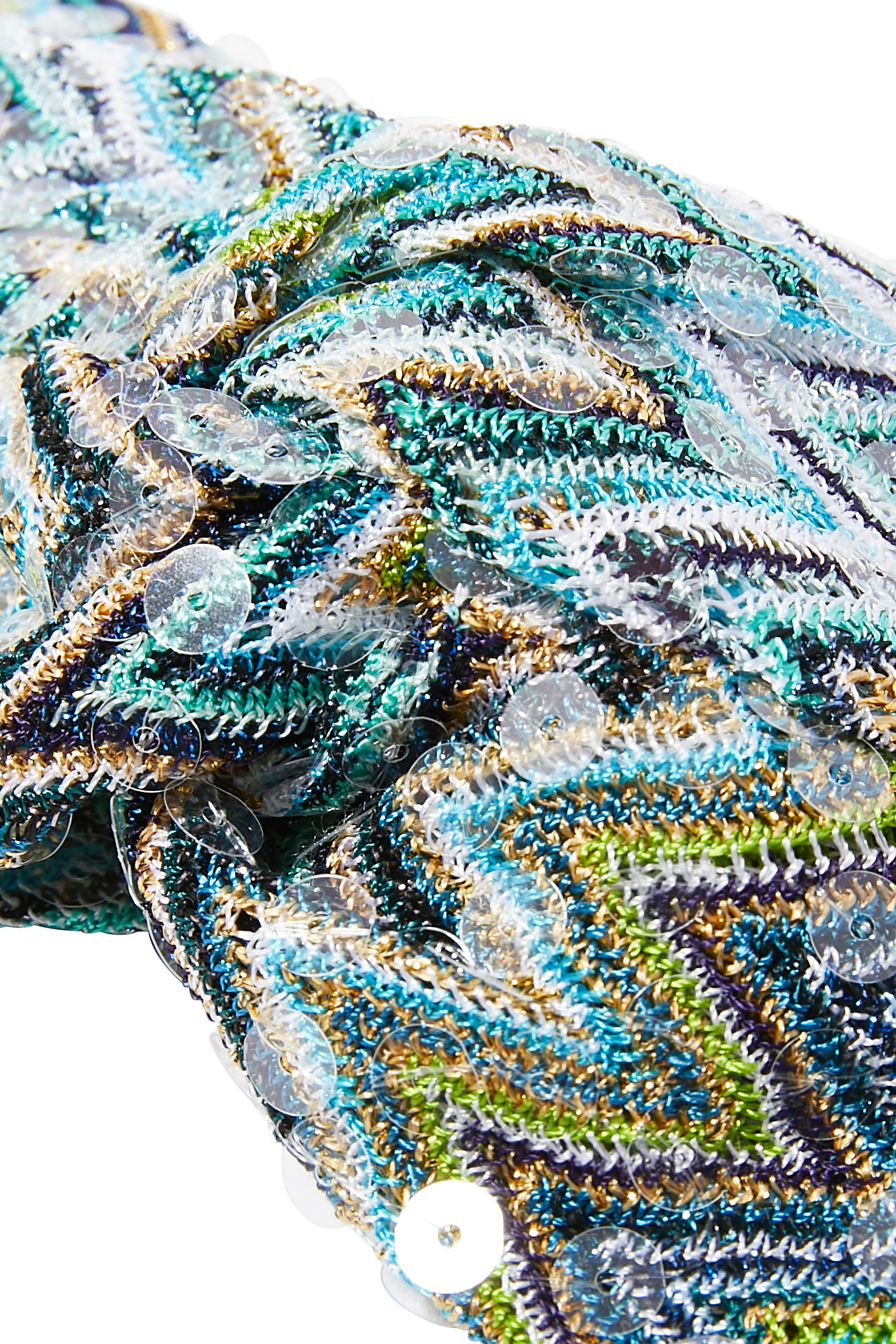 Exclusive Mare Chevron Raschel Turban Headband