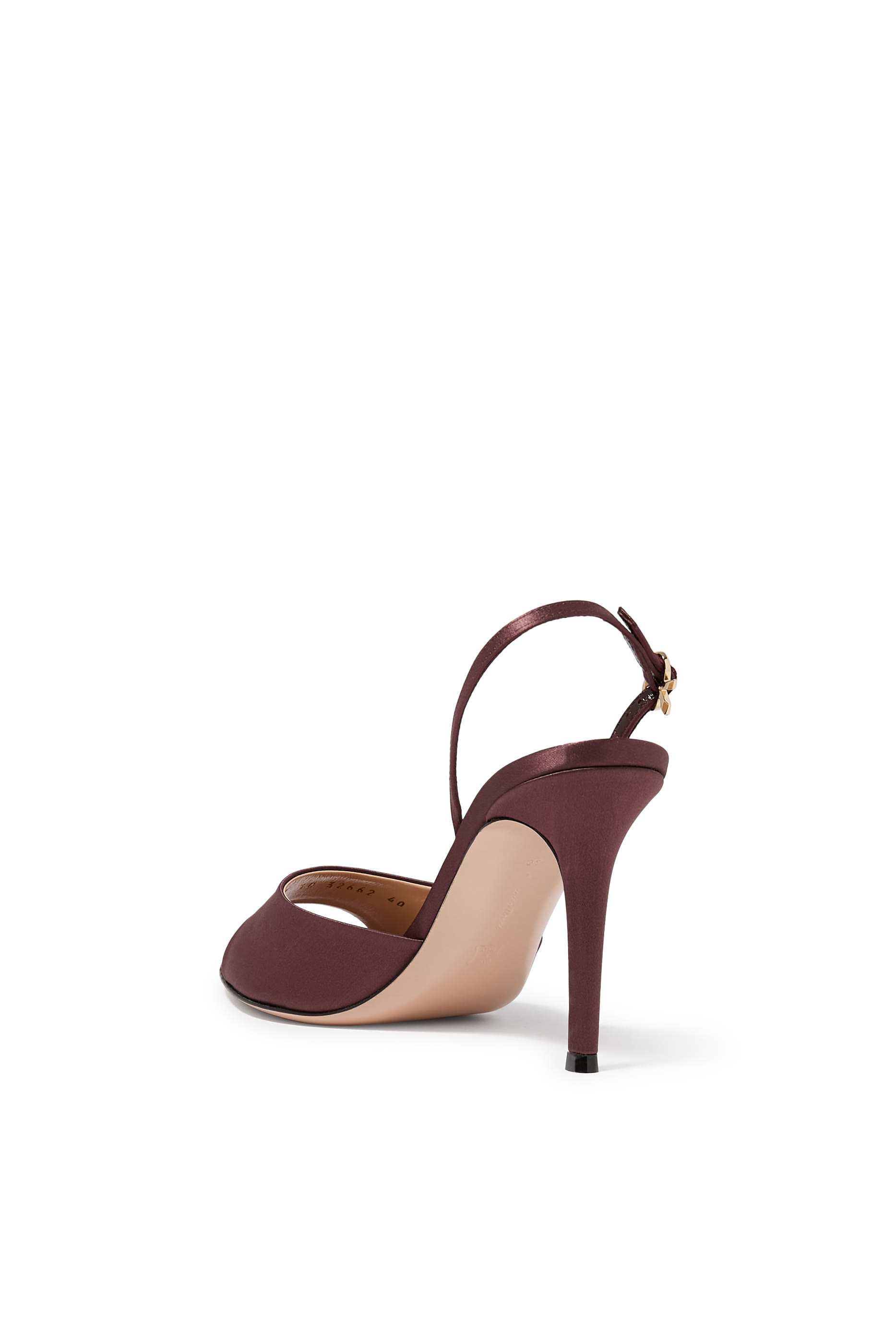 Elle Satin 85 Slingback Mules