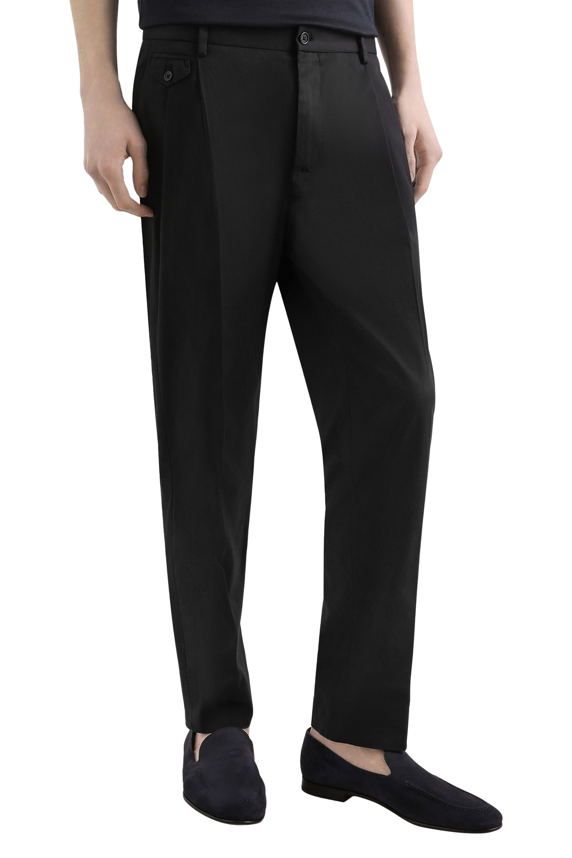Cotton Gabardine Trousers