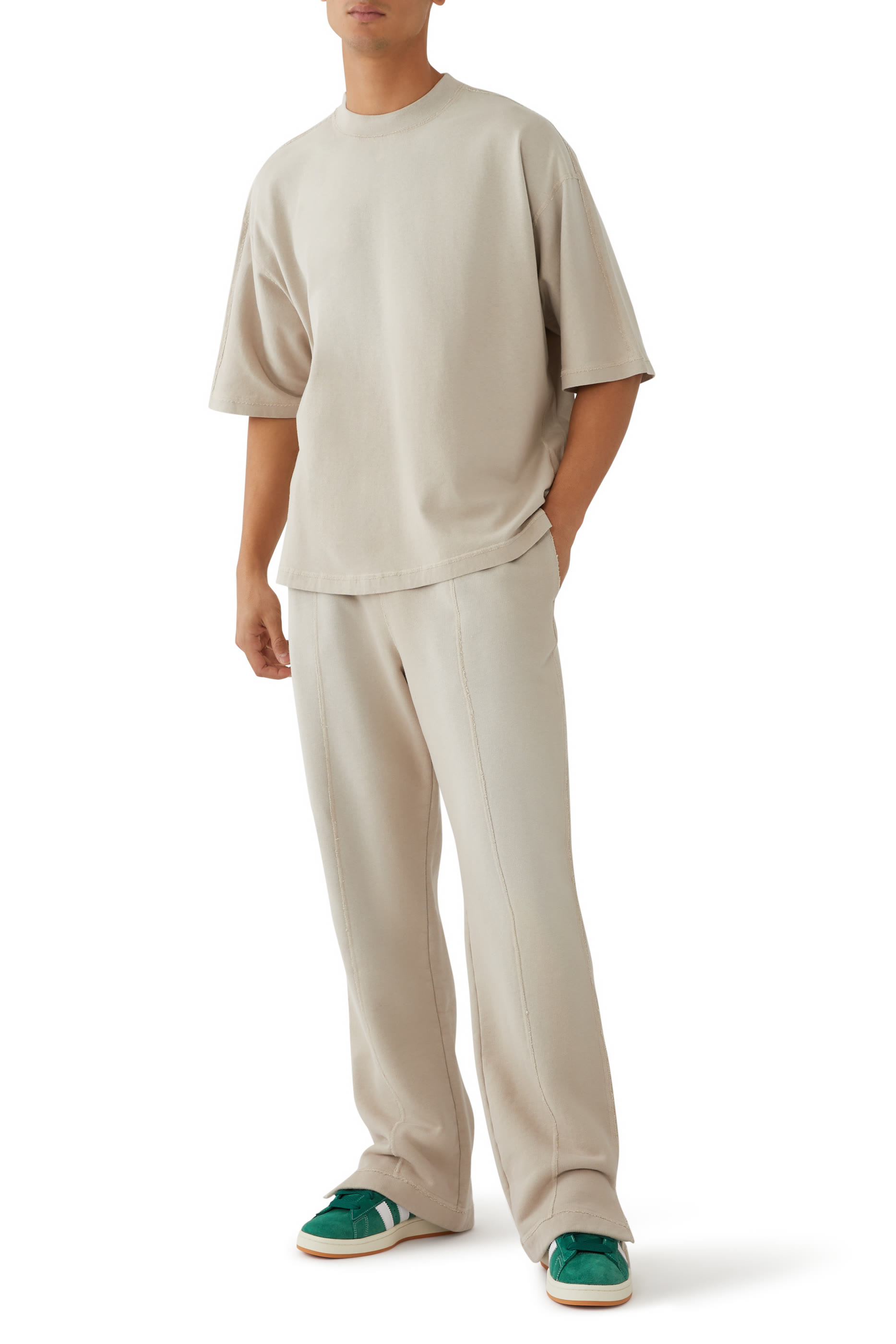 Stepped Hem Sweatpants