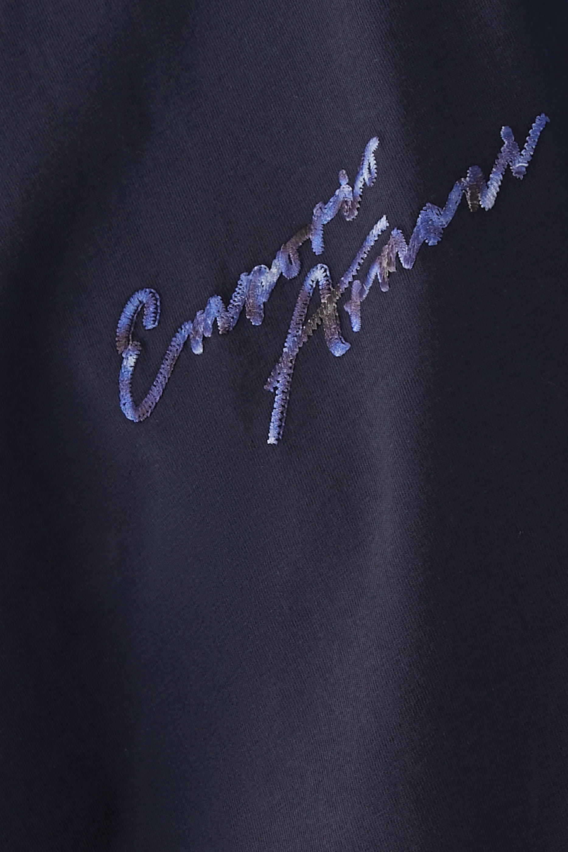 Multicolored Logo Embroidered Jersey T-Shirt