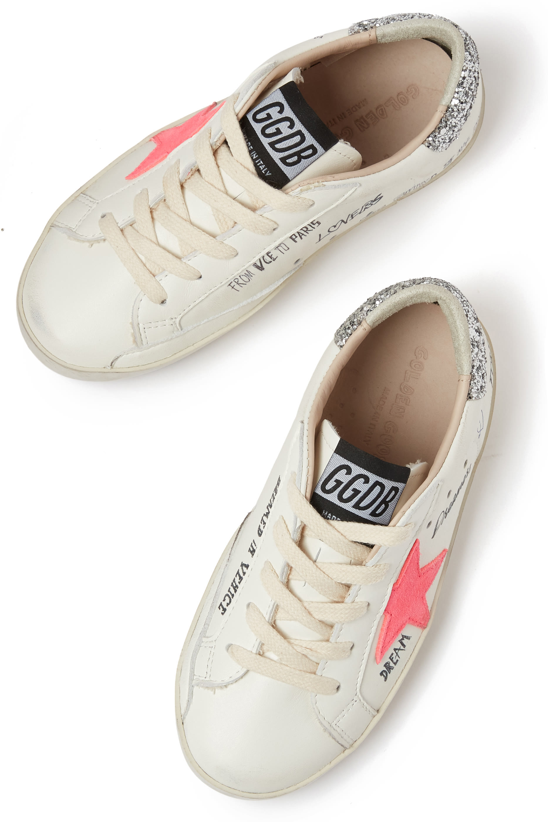 Kids Super Star Leather Sneakers