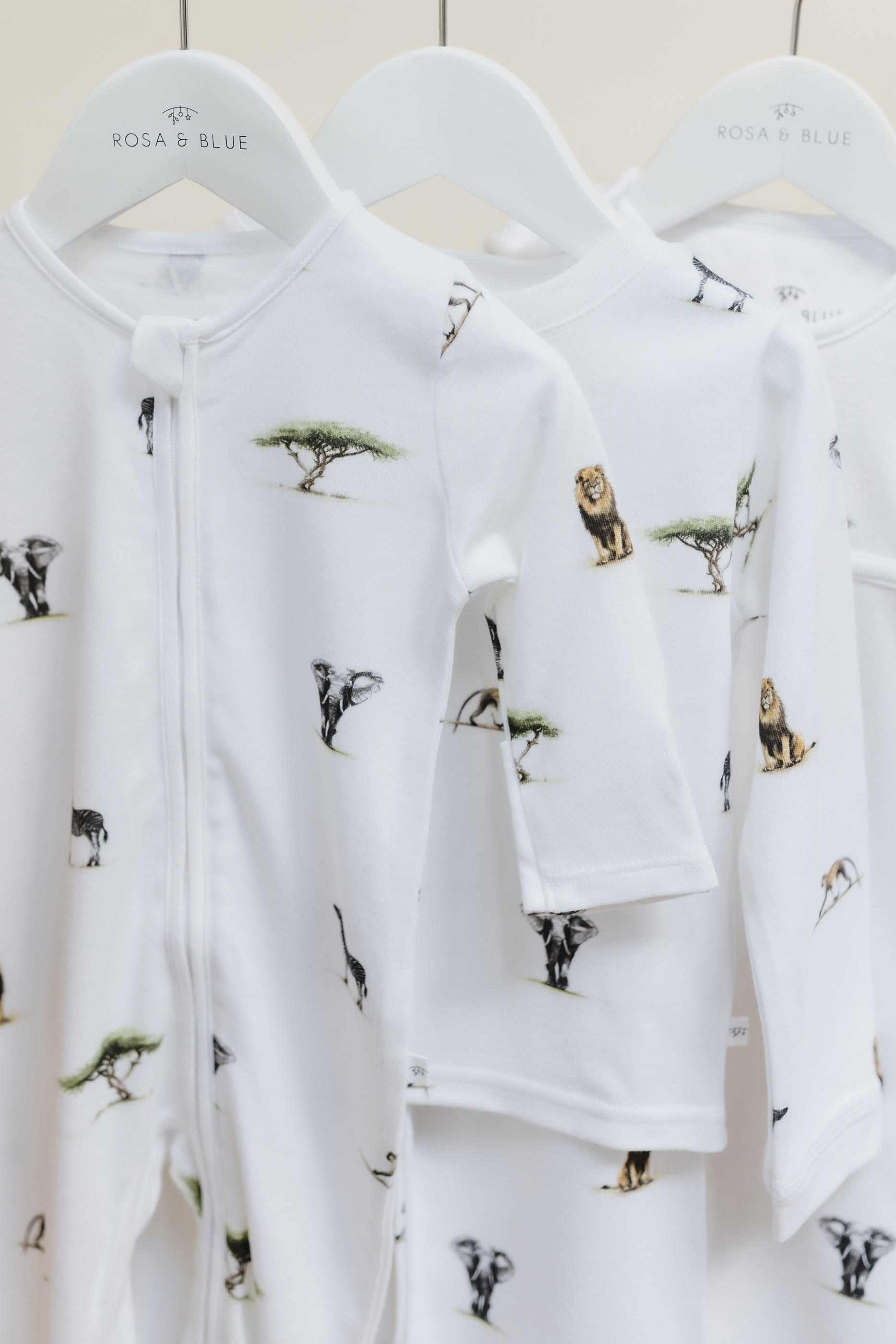 Kids  Safari Print Sleepsuit 