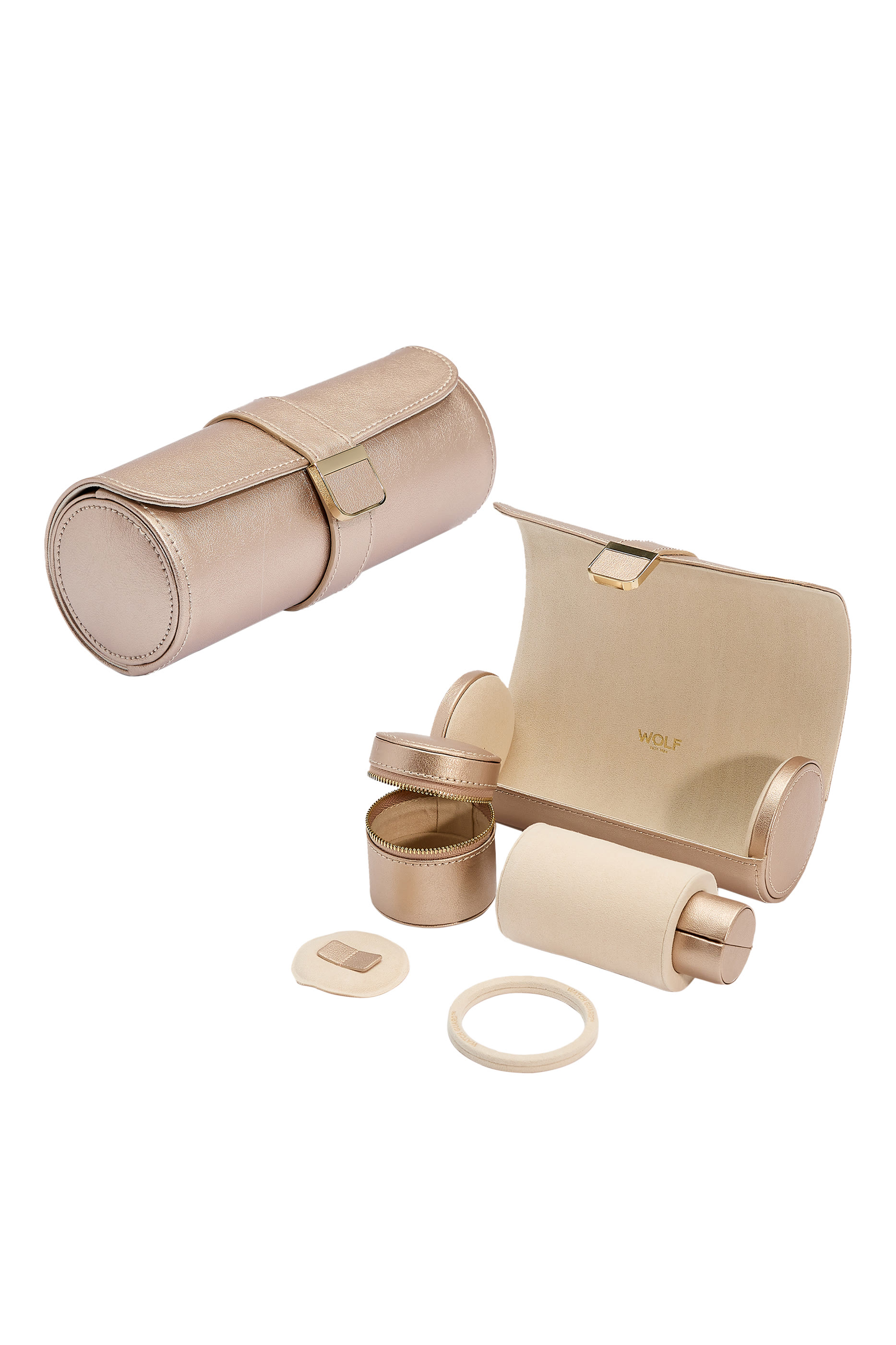 Palermo Double Watch Roll with Jewelry Pouch