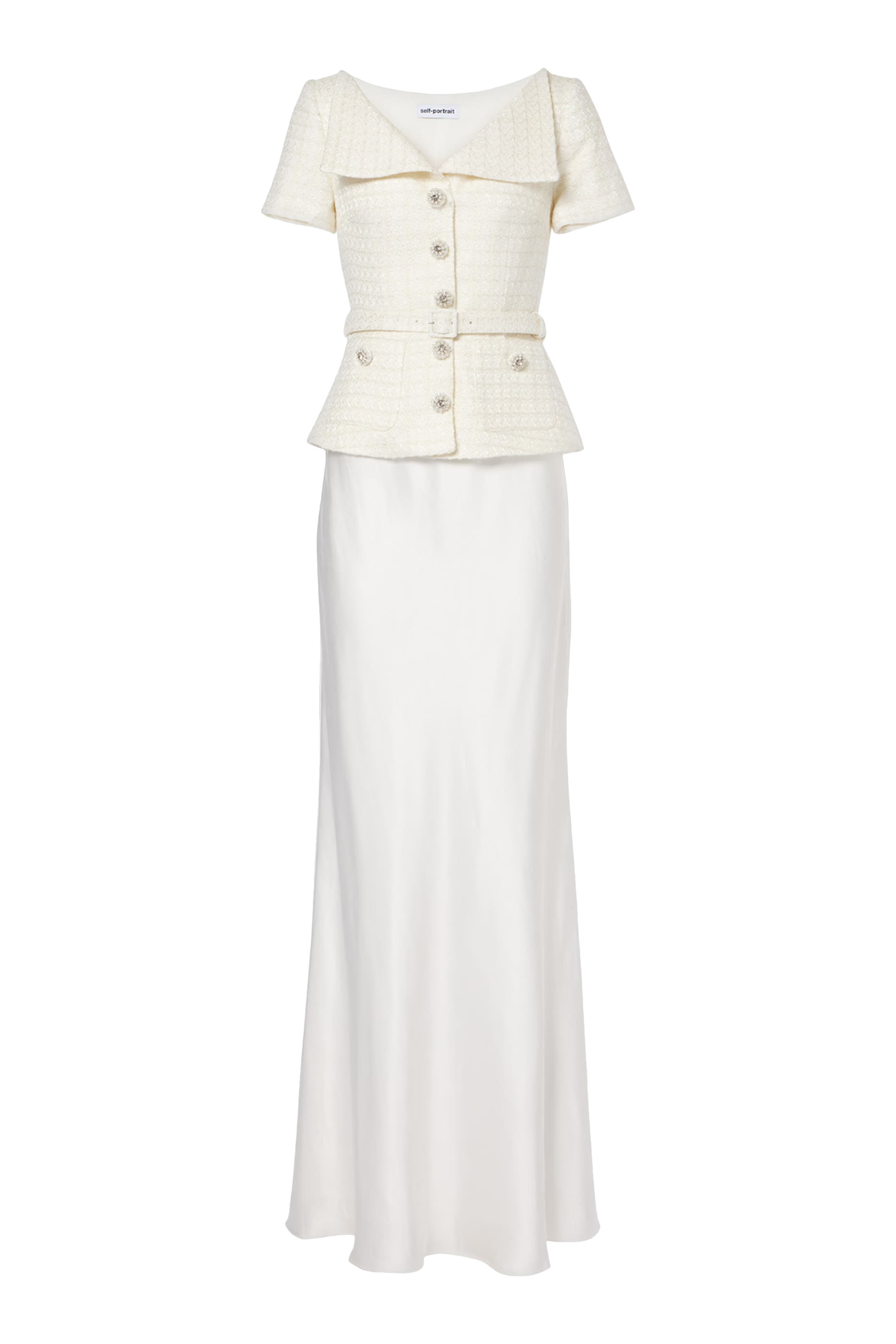 Tailored Crepe Maxi Dress