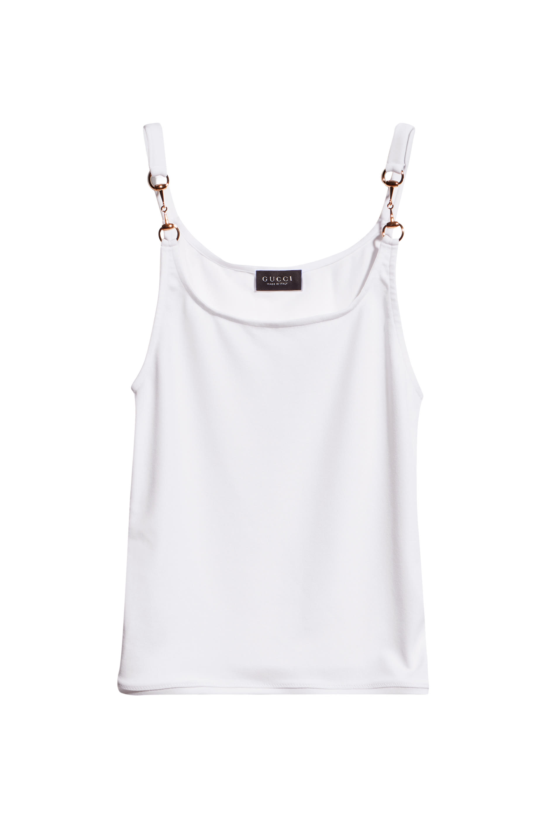 Horsebit Detail Spaghetti-Strap Top